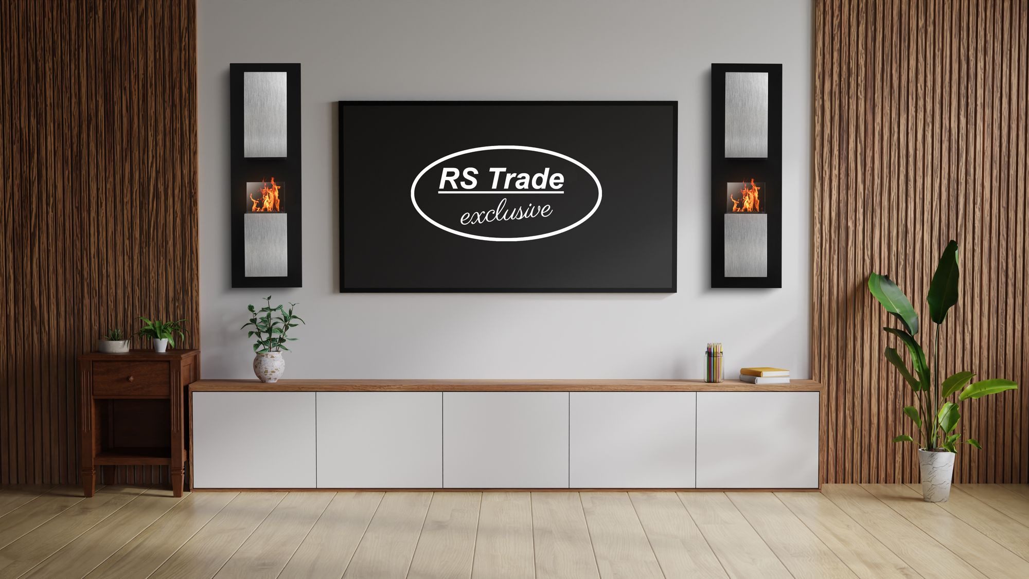 RS Trade Dekokamin Bioethanol Kamin, Wandkamin "Kreta"