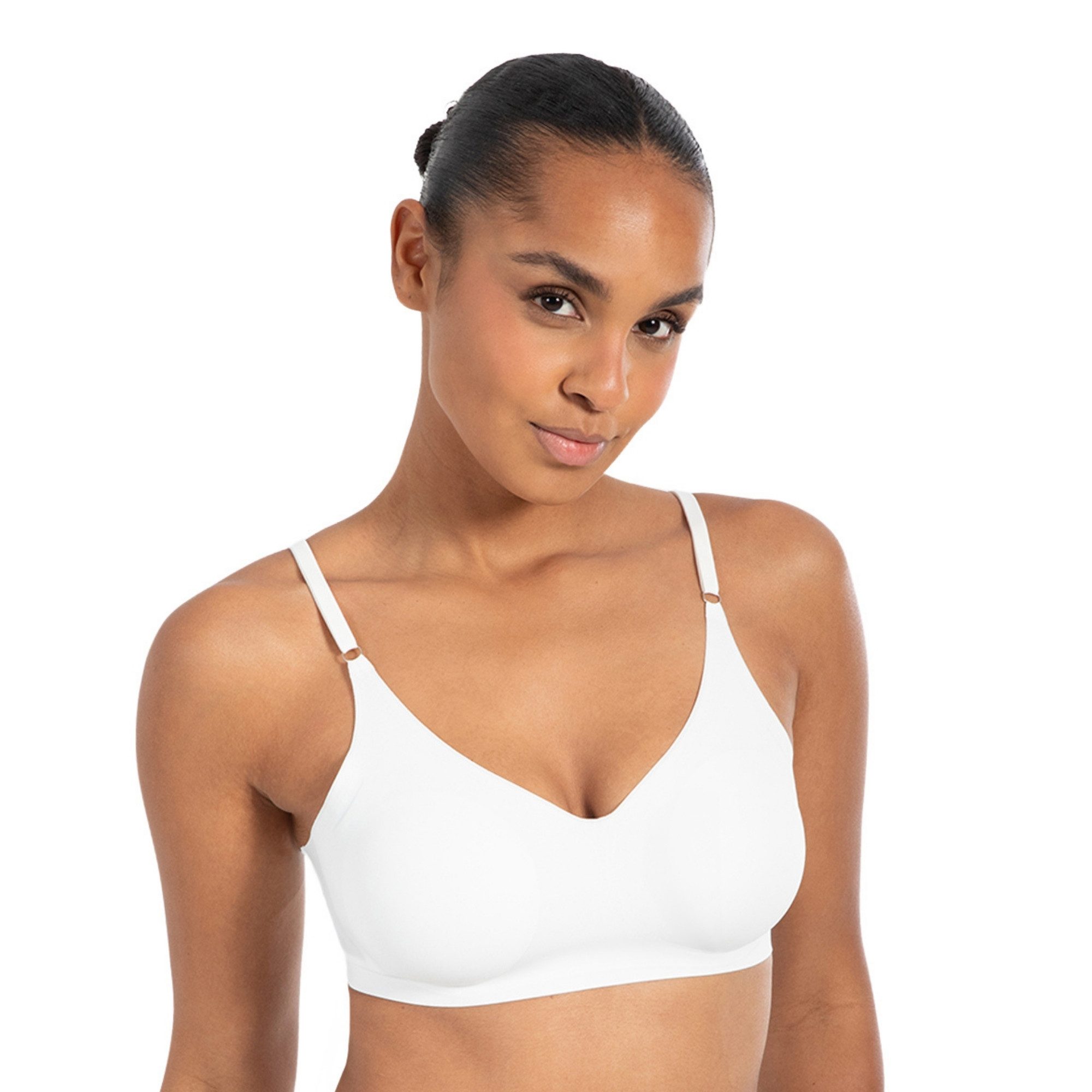 Smilodox Bralette Nysa mit Cups, leicht bügellos Komfort BH, anpassbare Träger Hochwertige Underwear, vielseitig einsetzbar, leichte Shapewear