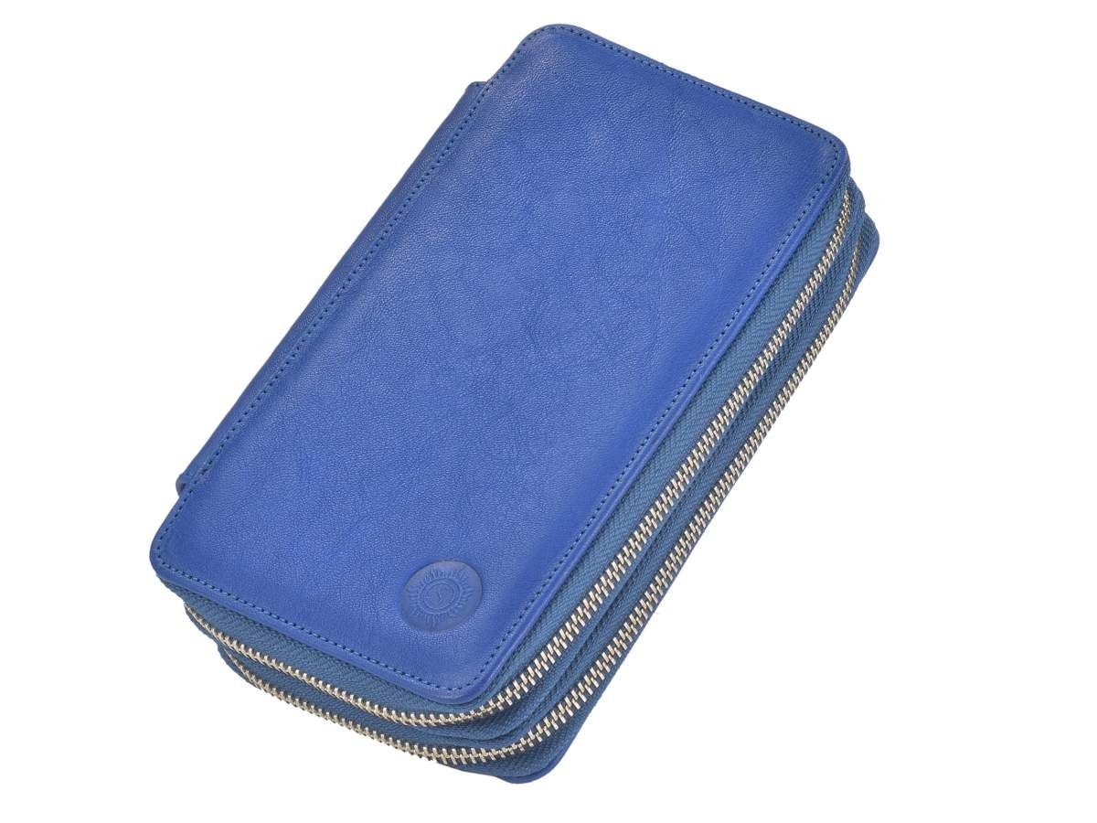 Sonnenleder Federtasche Bosse, Stifteetui, Schüleretui, 2-Fächer, 28 Stiftschlaufen, Rindleder