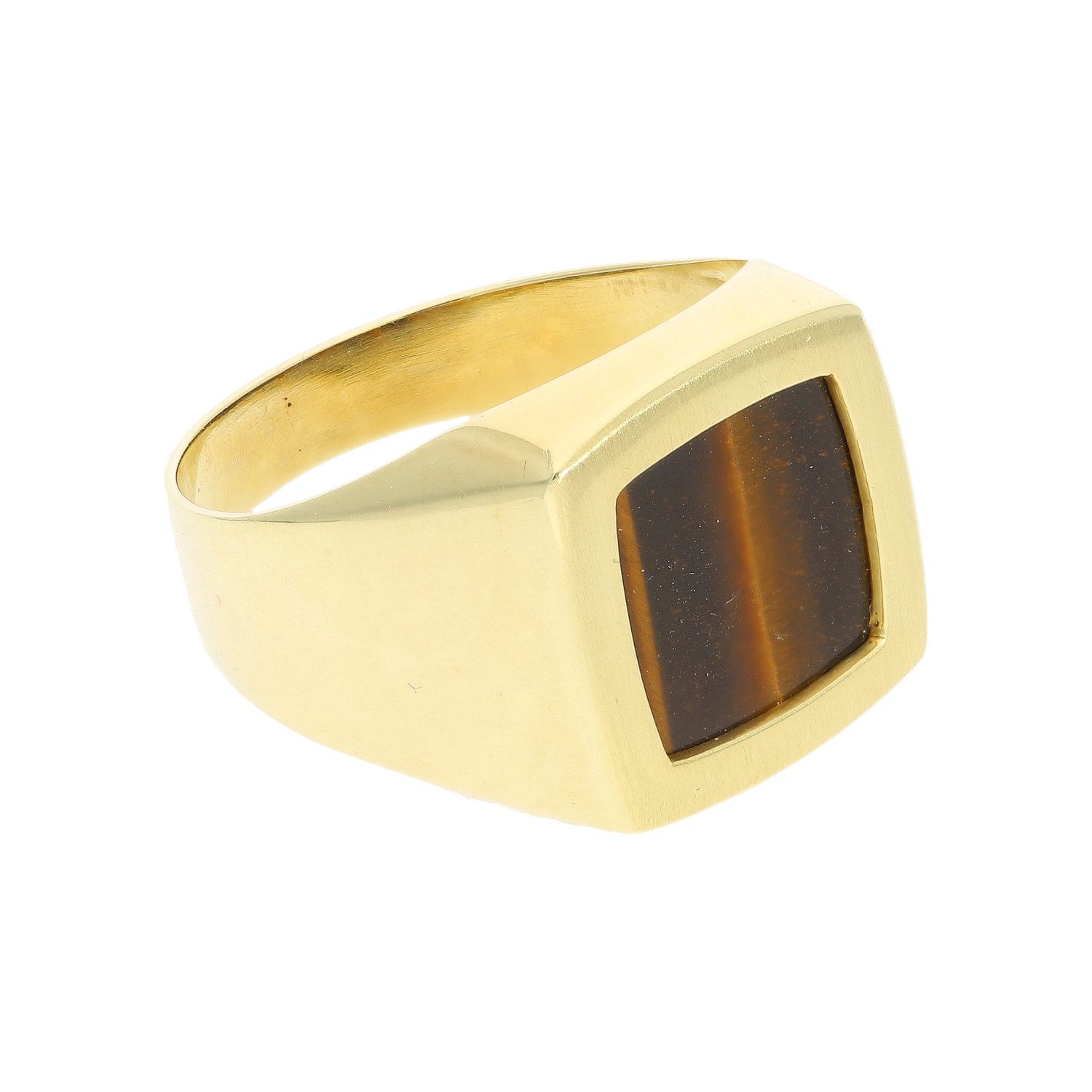 JuwelmaLux Fingerring JuwelmaLux Ring JL30-07-0592 585/000 (14 Karat) Gold mit Tigerauge (kein Set, 1-tlg)