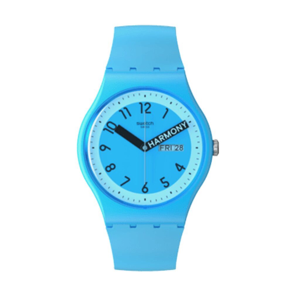 Swatch Luxusuhr Liebe ist Liebe Proudly Blau SO29S702