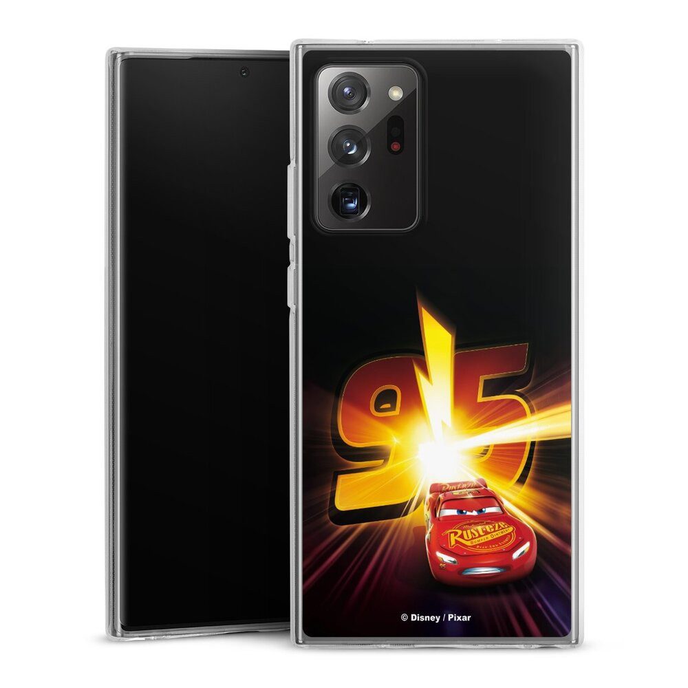DeinDesign Handyhülle Offizielles Lizenzprodukt Cars Lightning Mcqueen 95 Cars3 Lightning 95, Samsung Galaxy Note 20 Ultra Silikon Hülle Bumper Case
