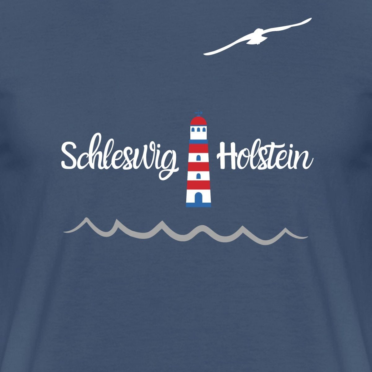 Spreadshirt T-Shirt Schleswig Holstein Leuchtturm Küste Nordsee Maritim Männer T-Shirt (1-tlg)