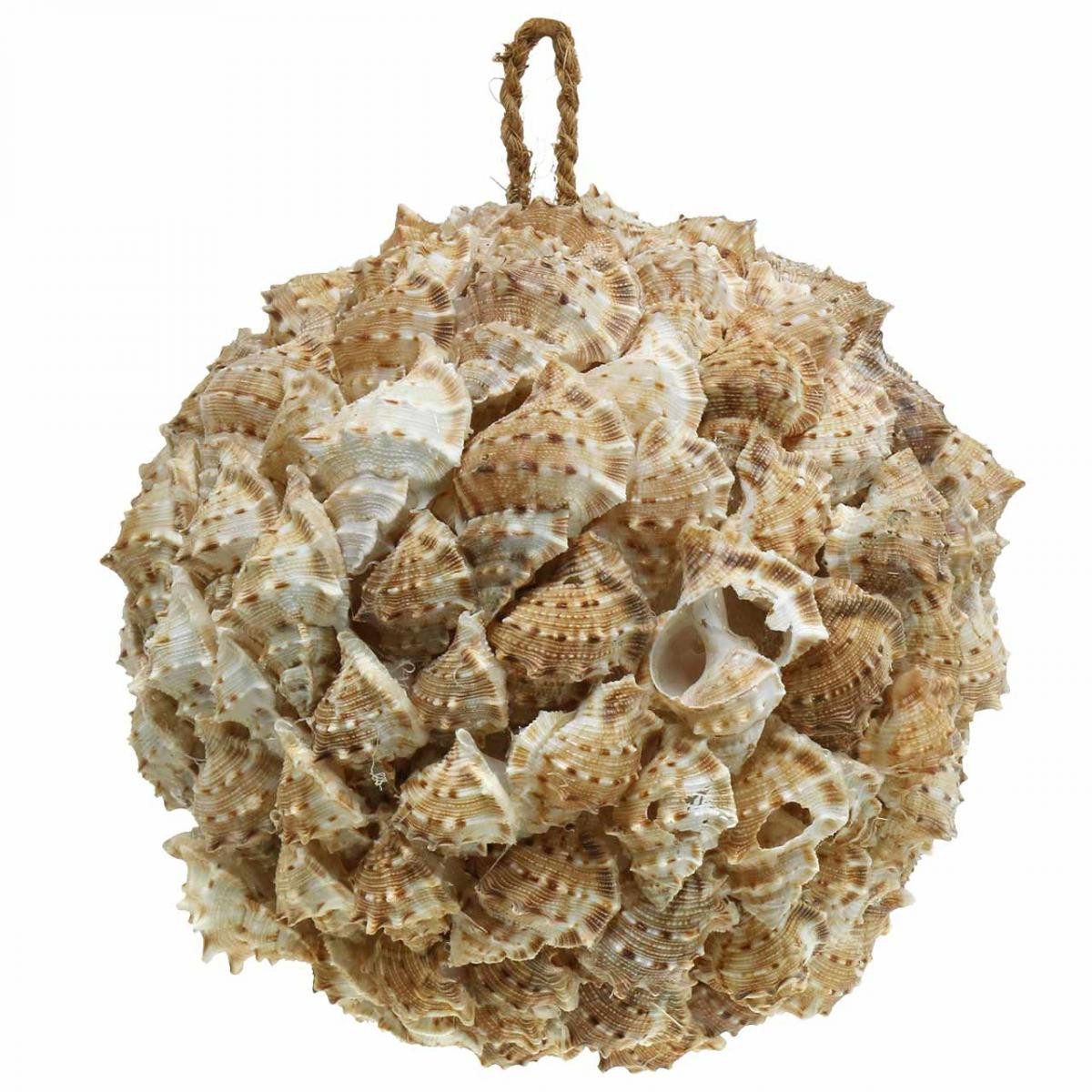 Viana Bastelnaturmaterial Muscheldeko Kugel aus Seeschnecken Ø18cm - Maritime Sommerdeko