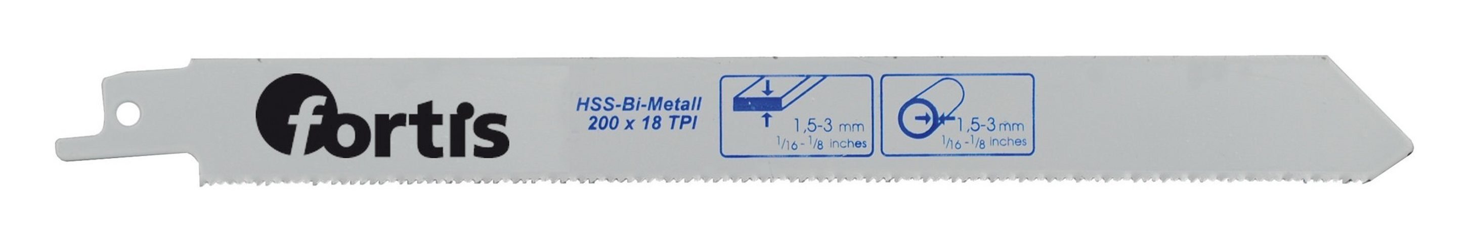 180 200 / (2 fortis / Bi-Metall Stück), 1,4 Säbelsägeblatt HSS