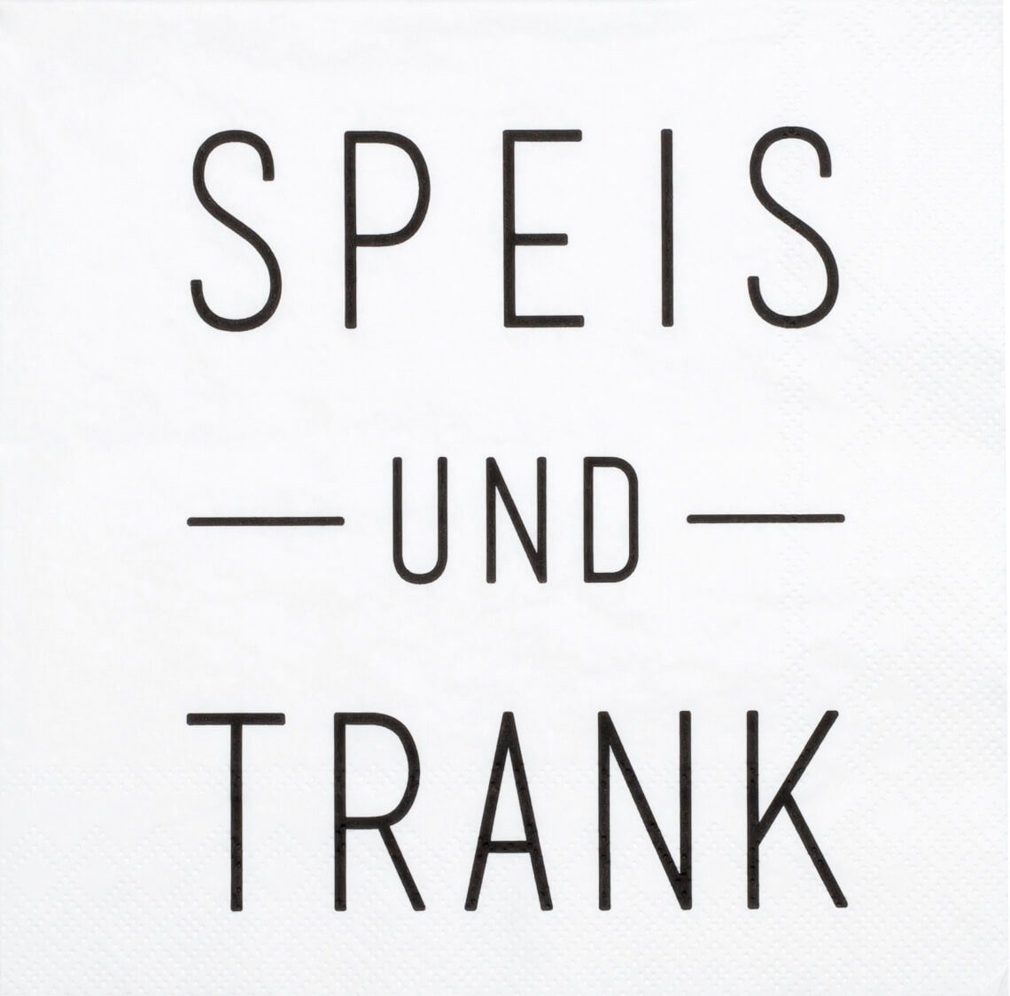 Räder Design Papierserviette Servietten "Speis und Trank". € 3,50