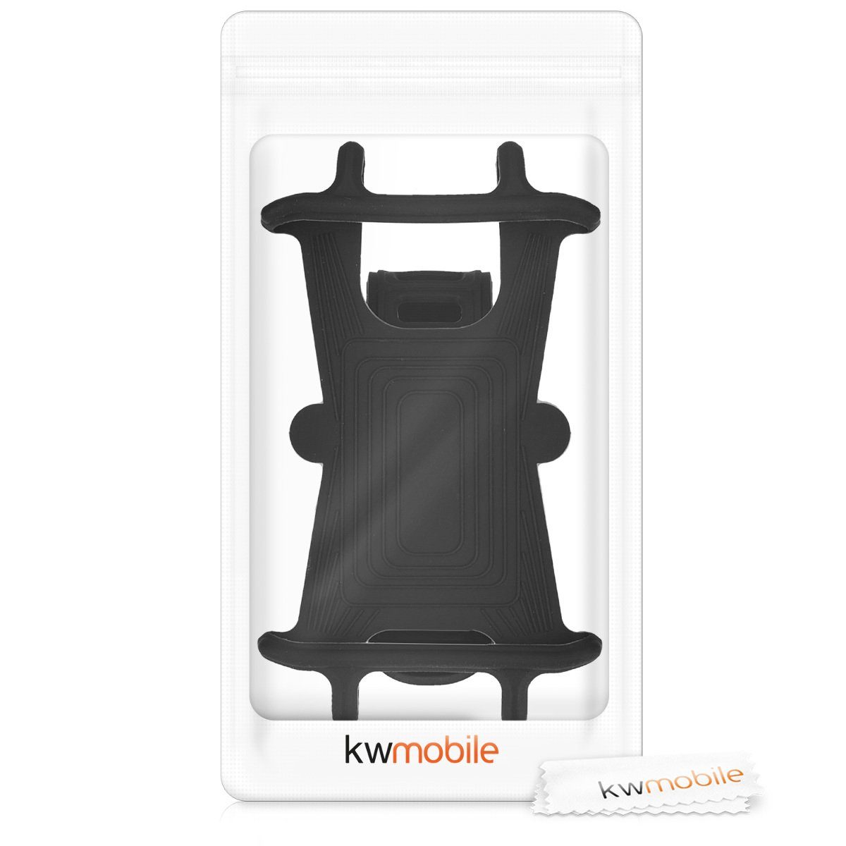 kwmobile Fahrradtasche Handy Fahrrad Halterung Universal Halter (1-tlg), Fahrradhalterung Handyhalterung aus Silikon für alle Fahrradlenker