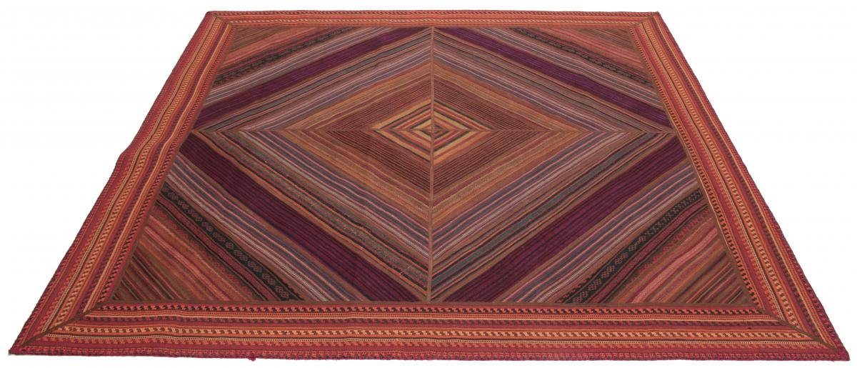 Orientteppich Kelim Patchwork 210x213 Handgewebter Orientteppich Höhe: Perserteppich, mm Trading, quadratisch, Nain / 4