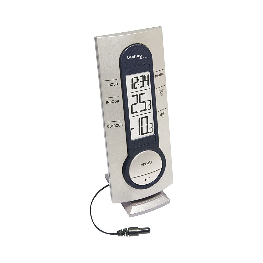 Wetterstation Technoline WS 7033 Wetterstation Silber-Anthrazit.
