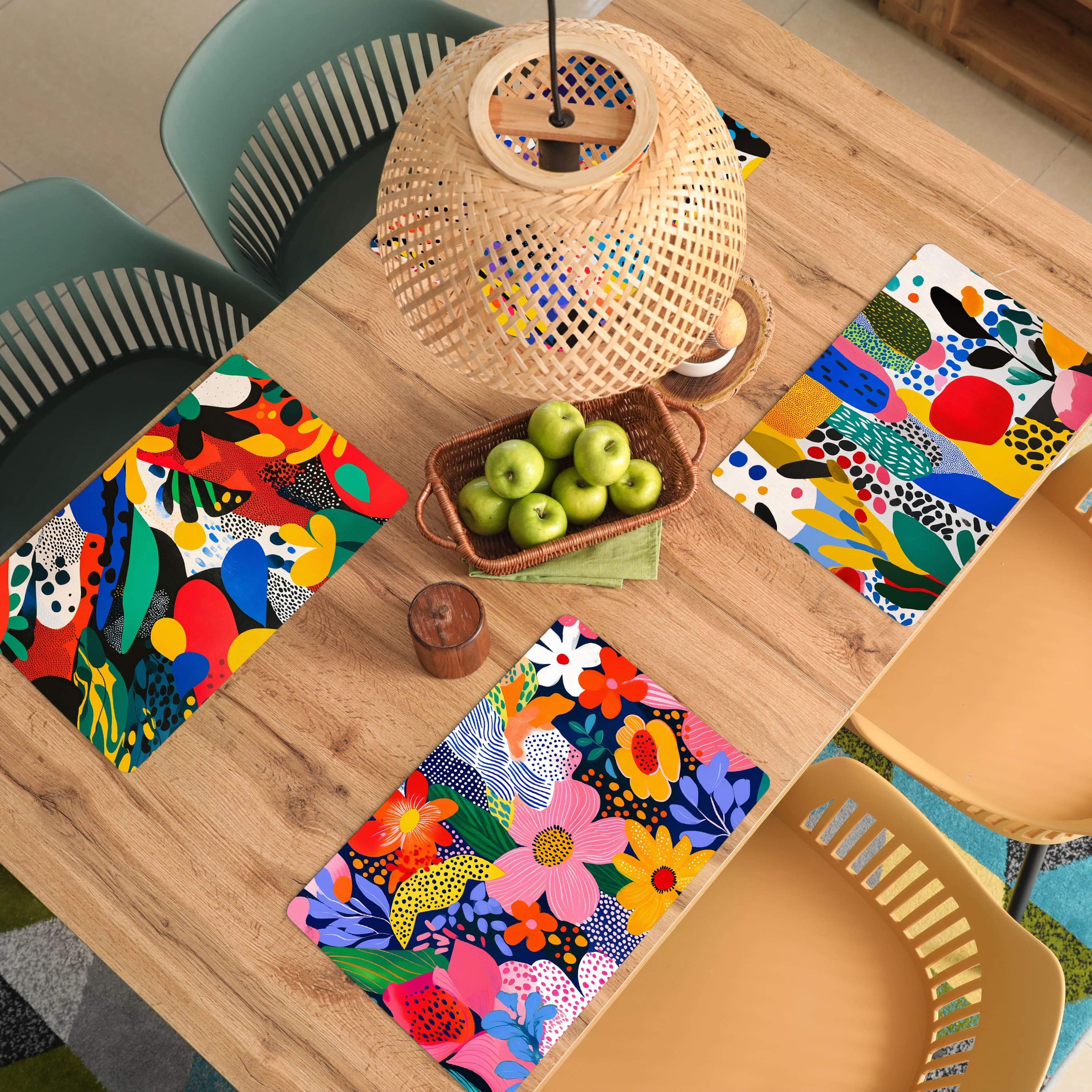 MuchoWow Platzset Bold Art - Modern - Abstrakt, (6-St), Platzsets, Tischset günstig online kaufen