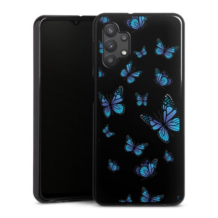 DeinDesign Handyhülle Schmetterling Muster transparent Butterfly Pattern Transparent Samsung Galaxy A32 5G Silikon Hülle Bumper Case Handy Schutzhülle