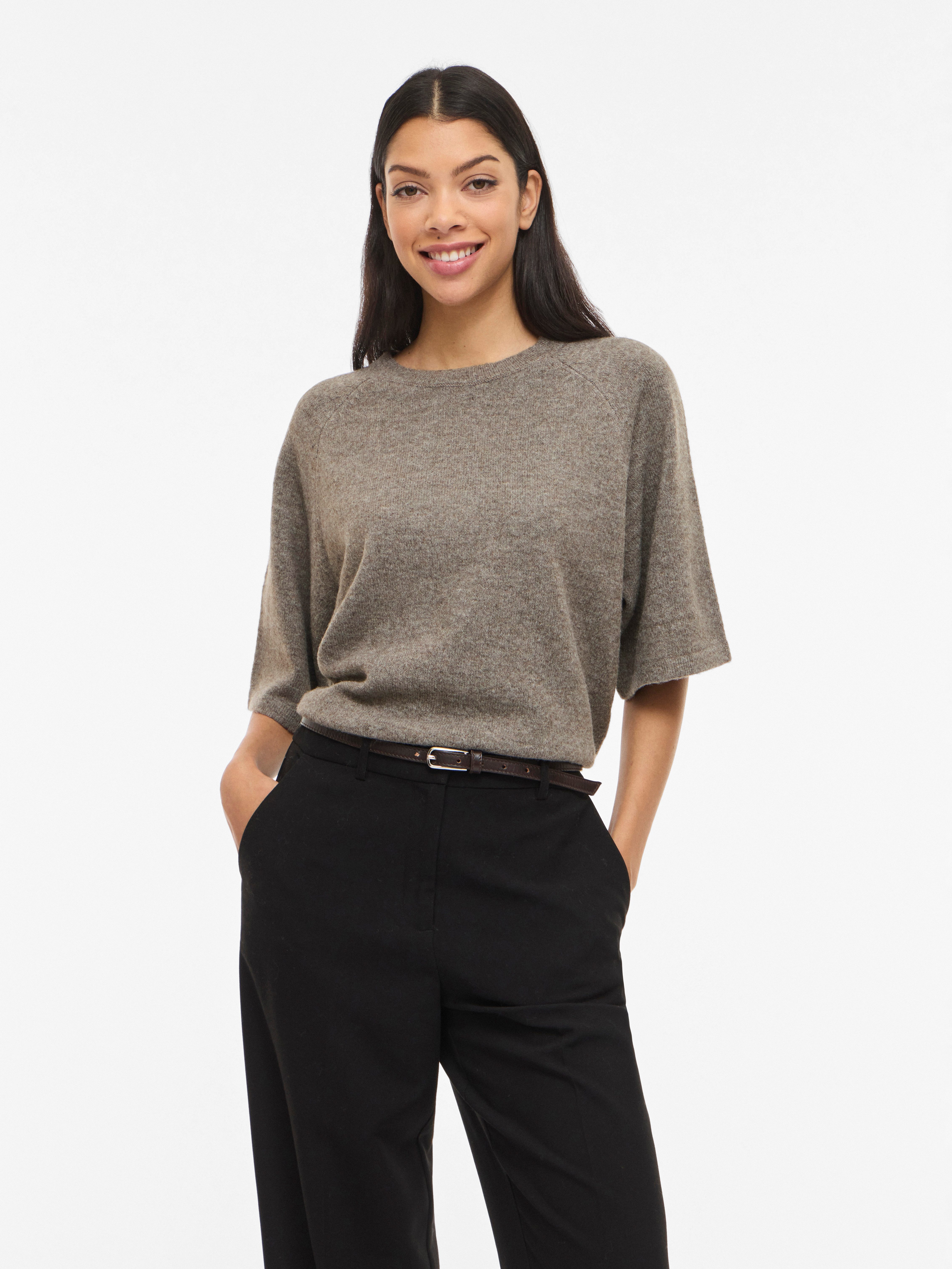Strickpullover VILIGA 2/4 O-NECK KNIT TOP - NOOS