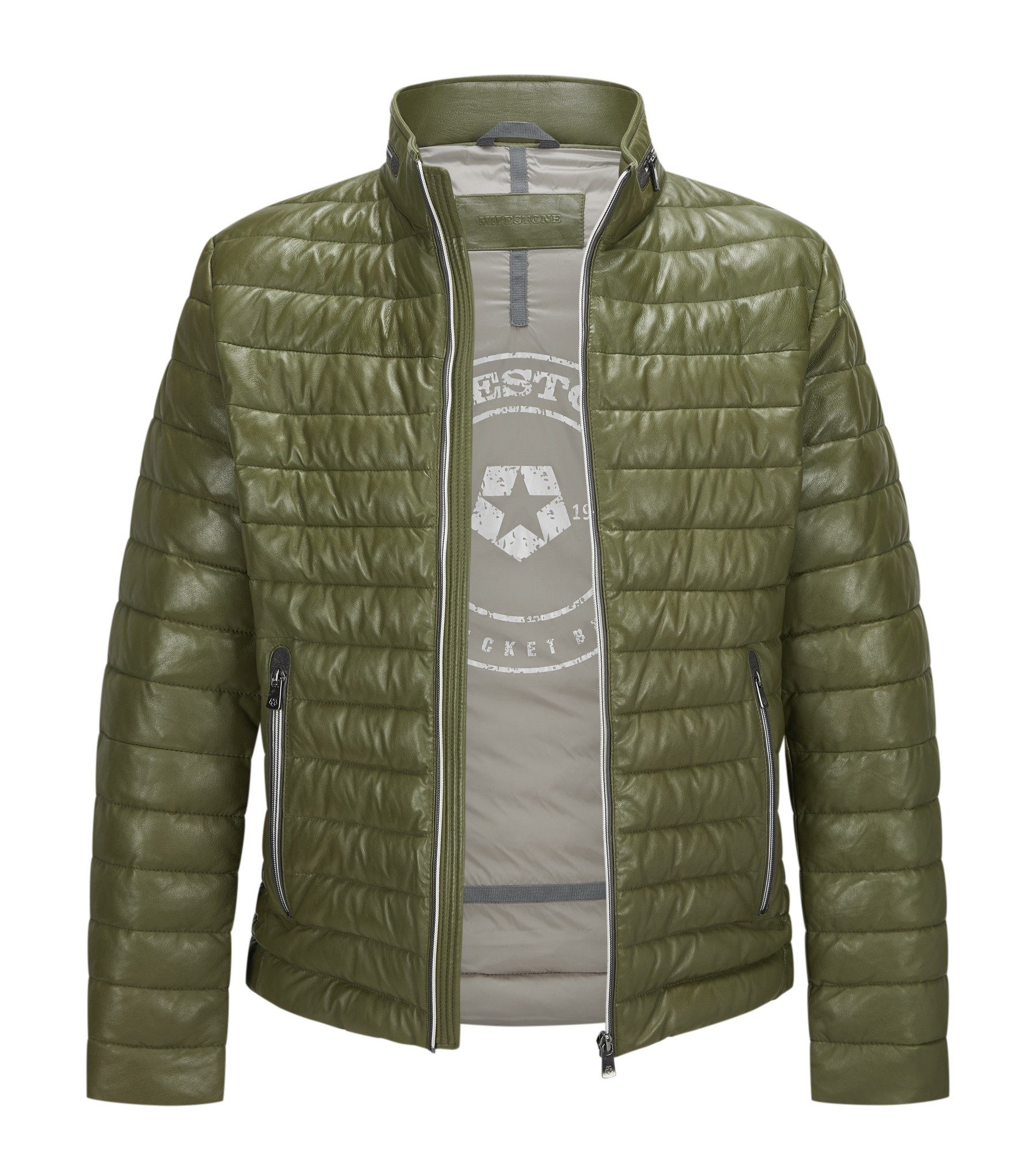 Milestone Lederjacke MSCortino Steppjacke aus feinem Nappaleder günstig online kaufen