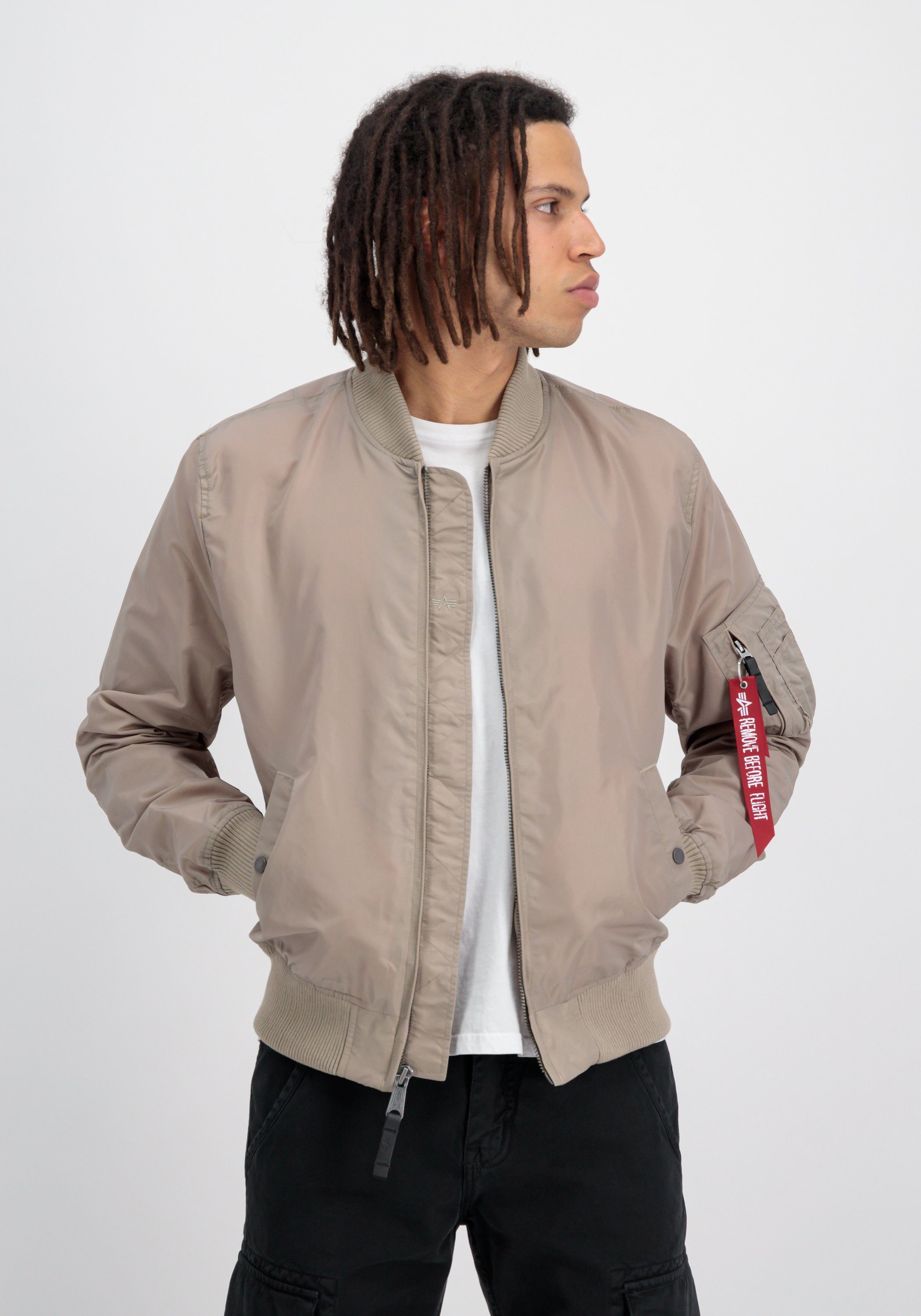 Bomber TT & Men vintage Industries Flight Bomberjacke - Jackets sand MA-1 Industries Alpha Alpha