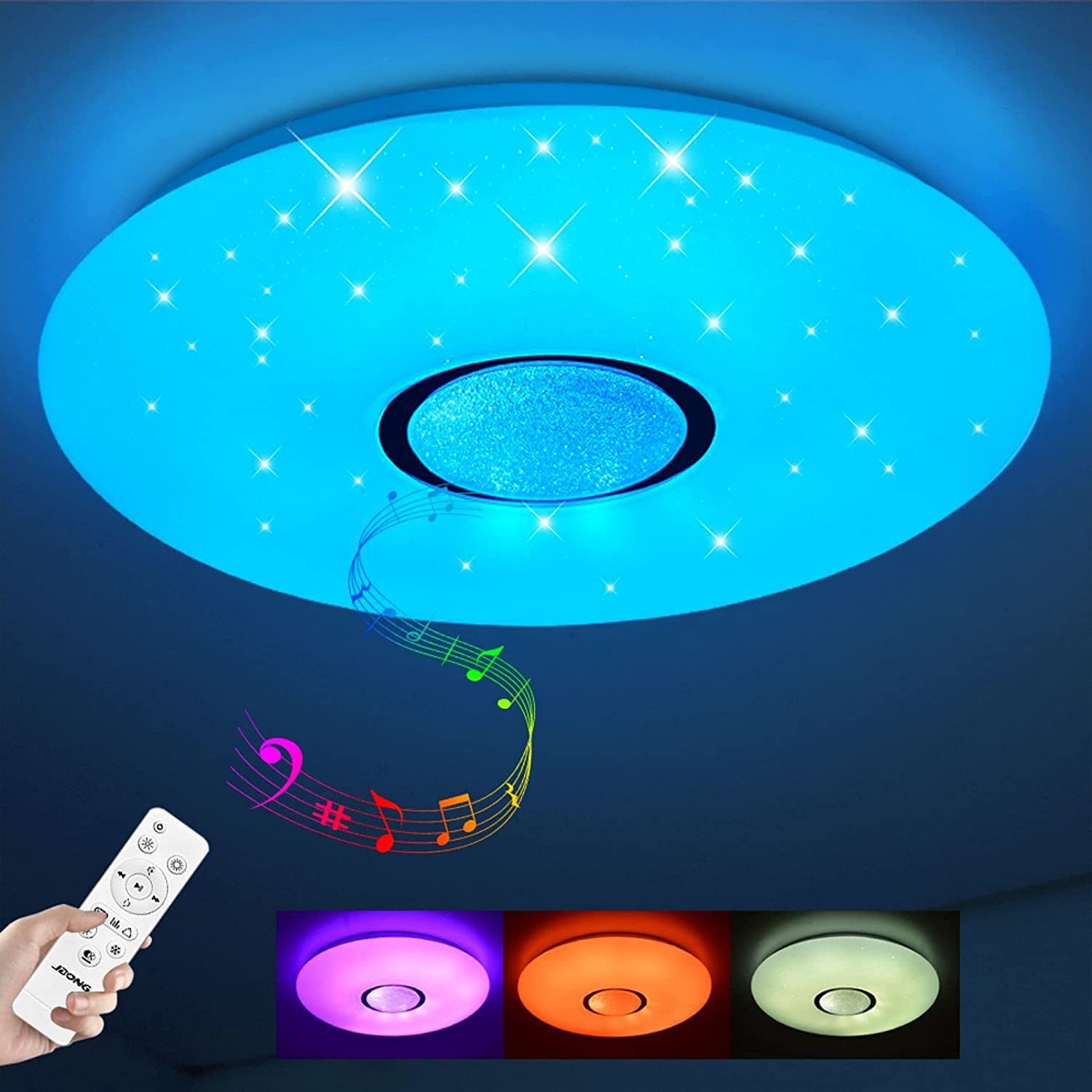 JDONG LED Deckenleuchte Dimmbar mit Bluetooth günstig online kaufen
