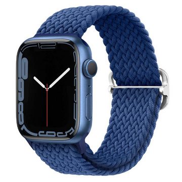 FIDDY Smartwatch-Armband Apple Watch-Armbänder für Damen und Herren, Verstellbares, magnetisches, geflochtenes Stretch