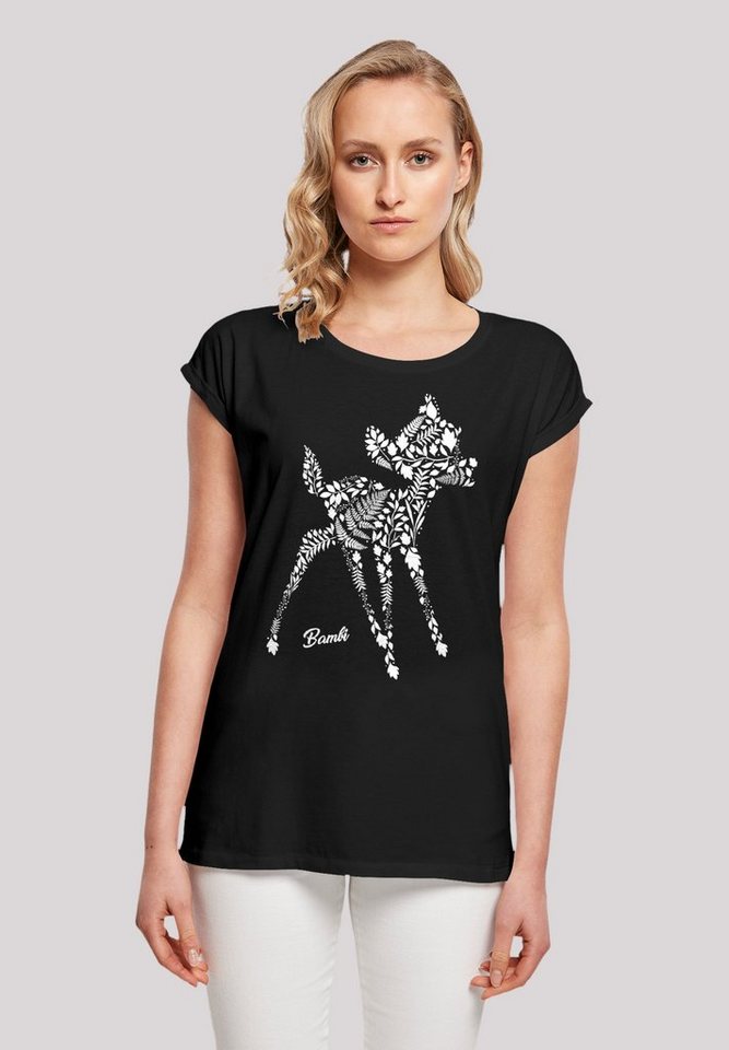 F4NT4STIC Botanica T-Shirt Bambi T-Shirt lizenziertes Disney Offiziell Premium Qualität, Disney