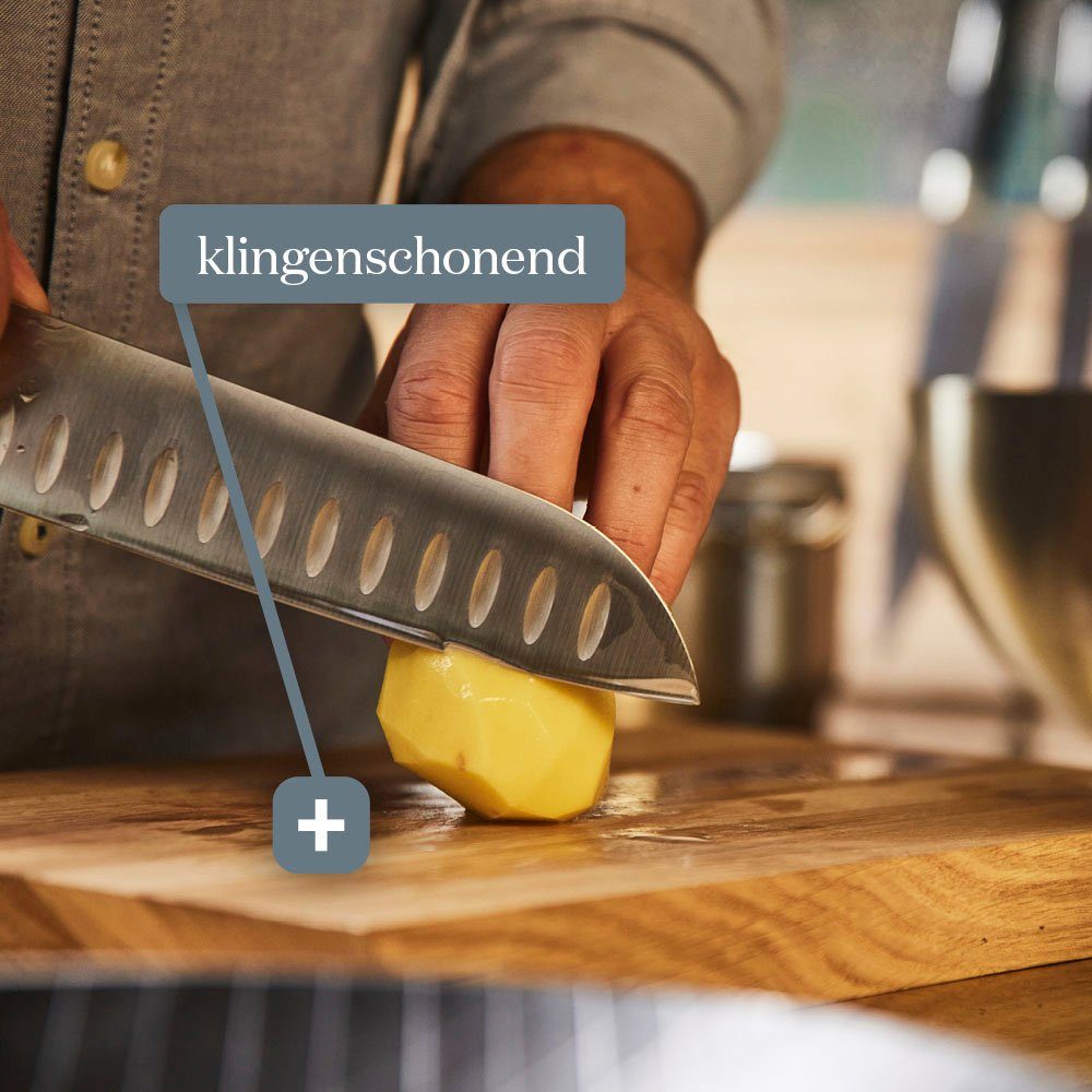 Siena Home Schneidebrett Brescia, Massivholz, (1-St), 45° Griff, aus FSC®-zertifiziertem Eichenholz