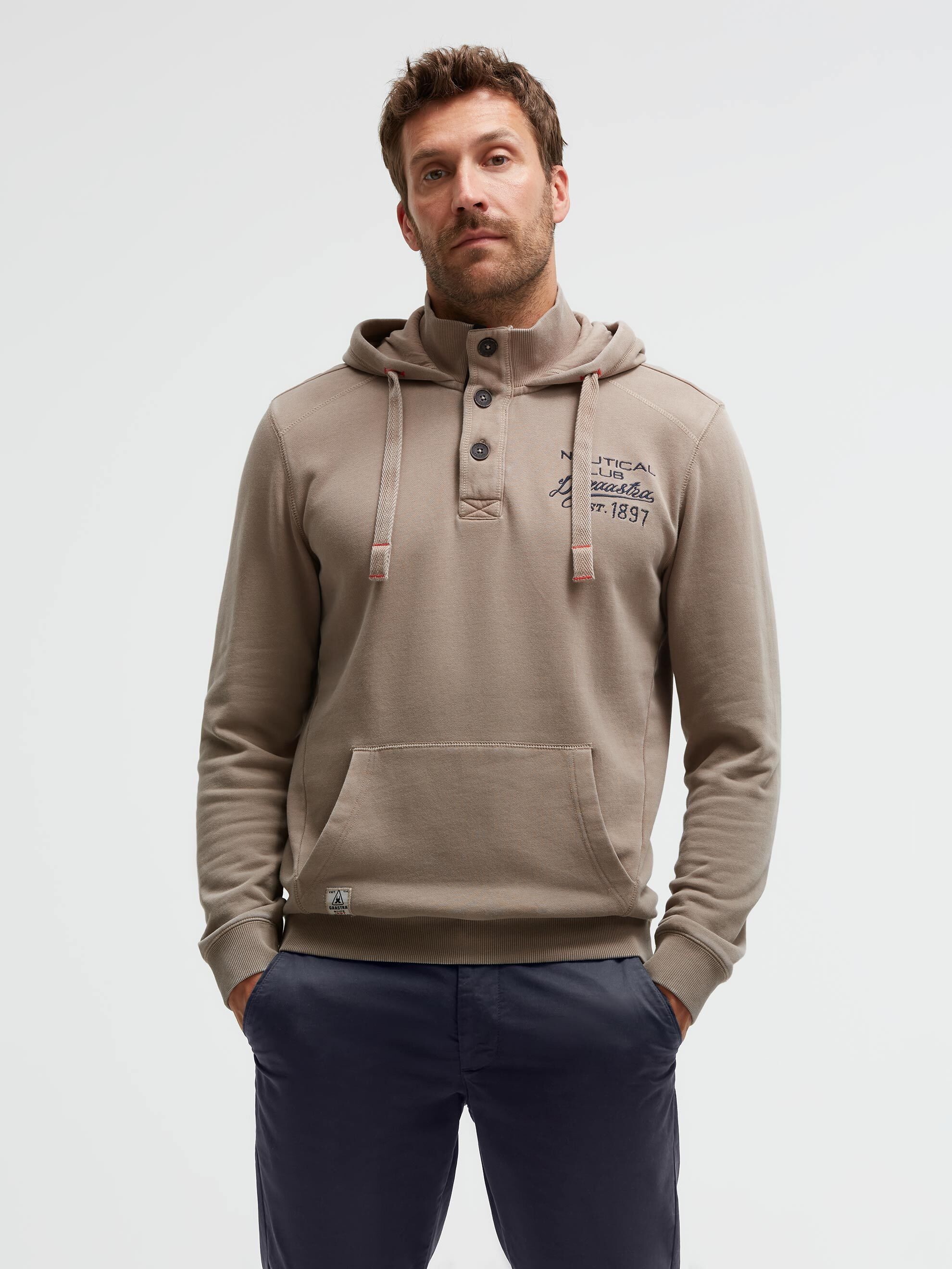 Gaastra Kapuzensweatshirt mit Stehkragen