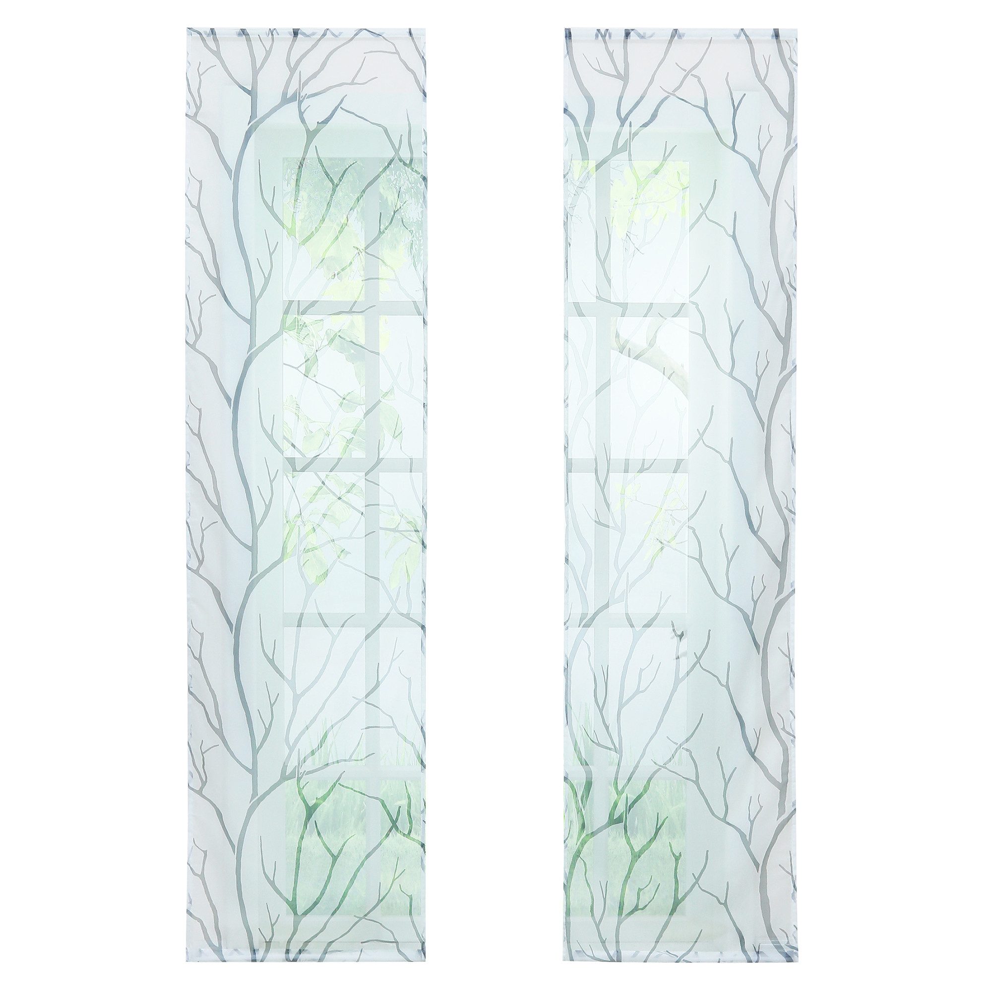 Joyswahl Schiebegardine Tatjane (2 St), Klettband, halbtransparent, Flächen günstig online kaufen