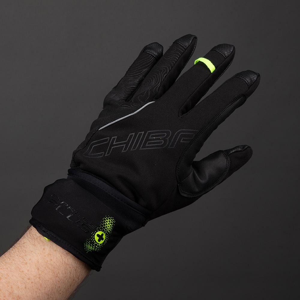 Fahrradhandschuhe CHIBA Express+ - Radhandschuhe schwarz, Größe M, wind- & wasserdicht m