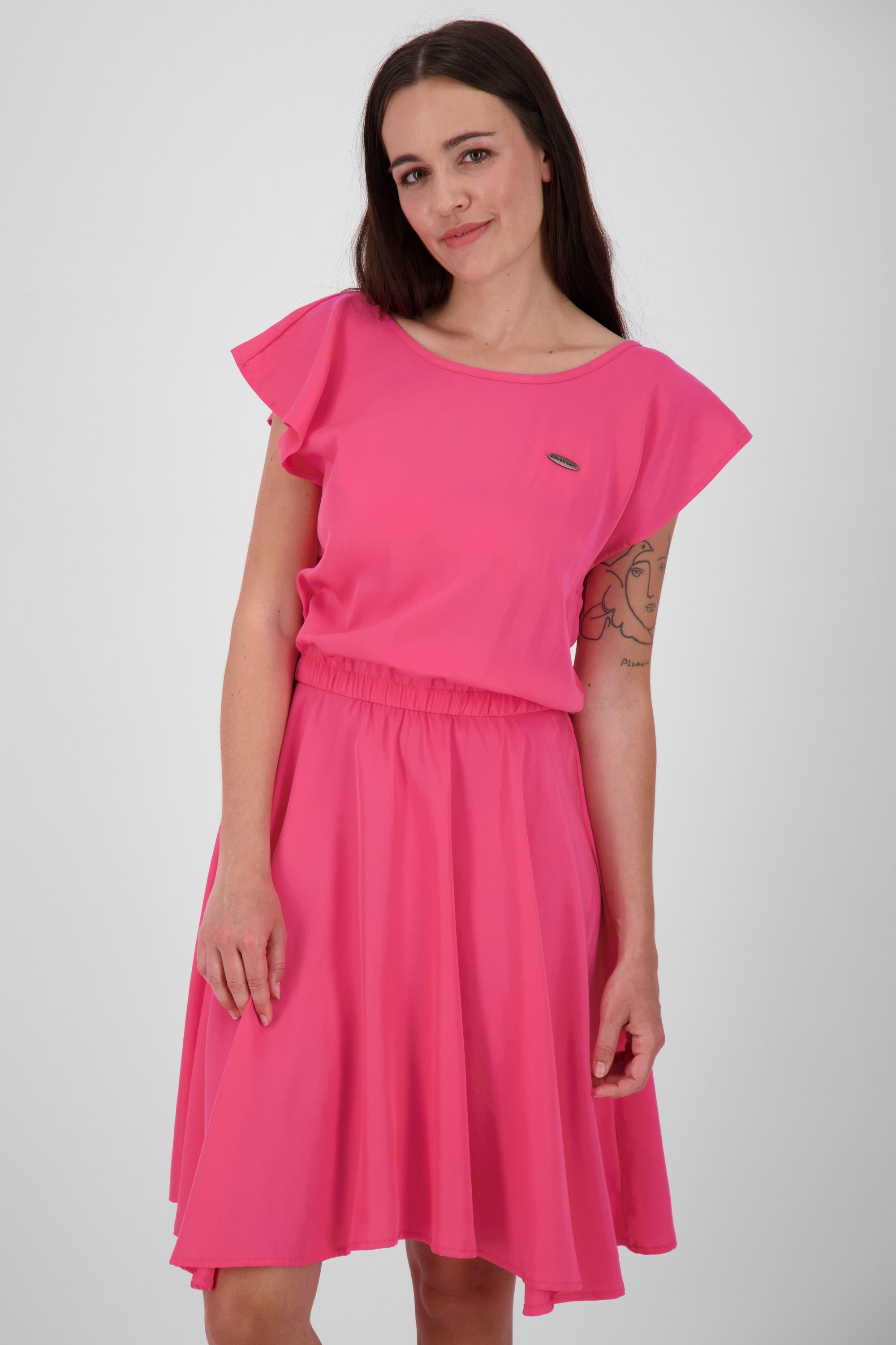 Sonderpreismarke Alife & Kickin Jerseykleid IsabellaAK Sommerkleid, Damen Dress flamingo Kleid