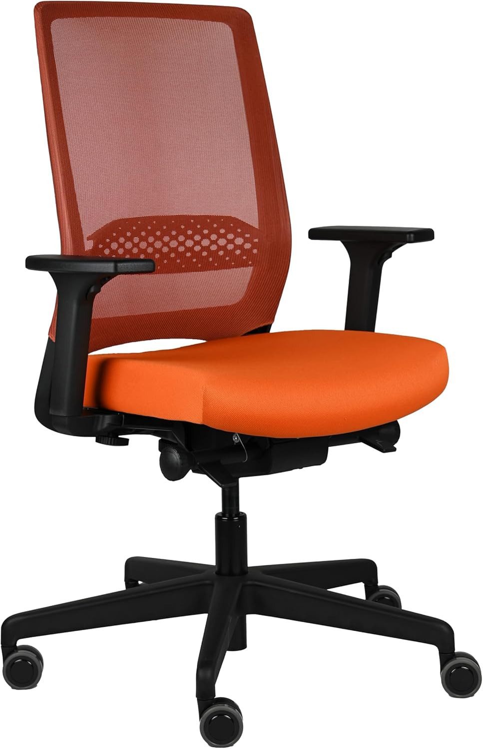 VIASIT Bürostuhl Kickster, ergonomischer Bürodrehstuhl, mit 2D-Armlehnen & Lumbalstütze