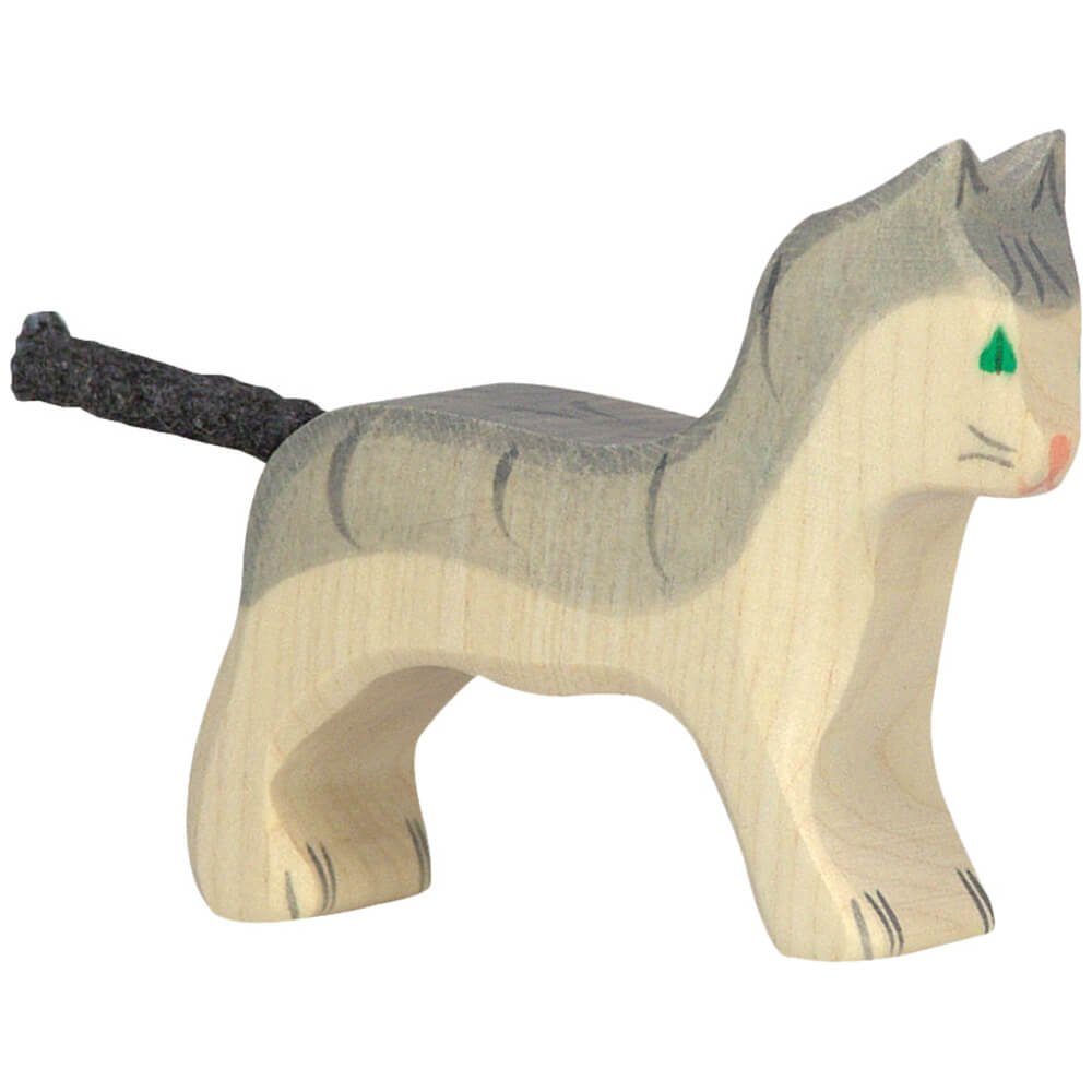 Holztiger Spielfigur HOLZTIGER Katze aus Holz