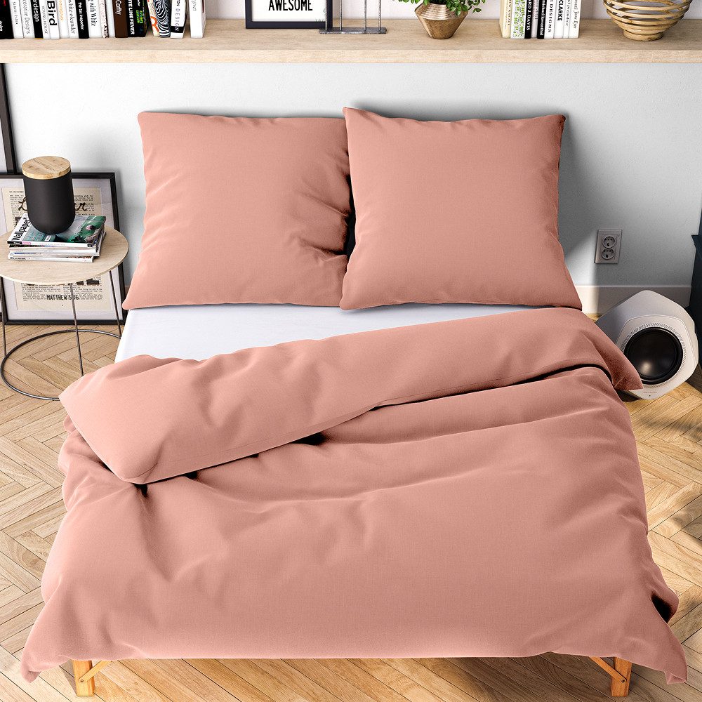 Wolkenfeld Bettwäsche Allergiker Bettwäsche, unfassbar weich, Microfaser, 3 teilig, 135x200 cm, 155x220 & Übergrößen I inkl. Kissenbezüge 80x80 I Uni