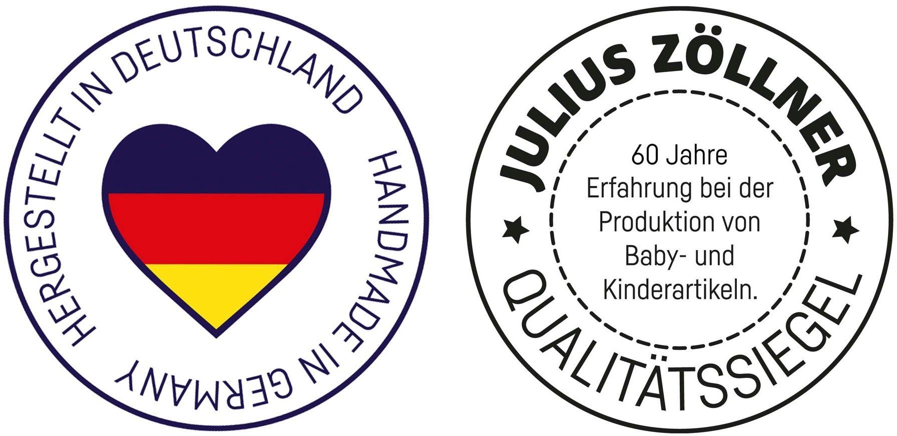 Softy, Julius Grey Germany Stripes in Wickelauflage Zöllner Made (1-tlg),