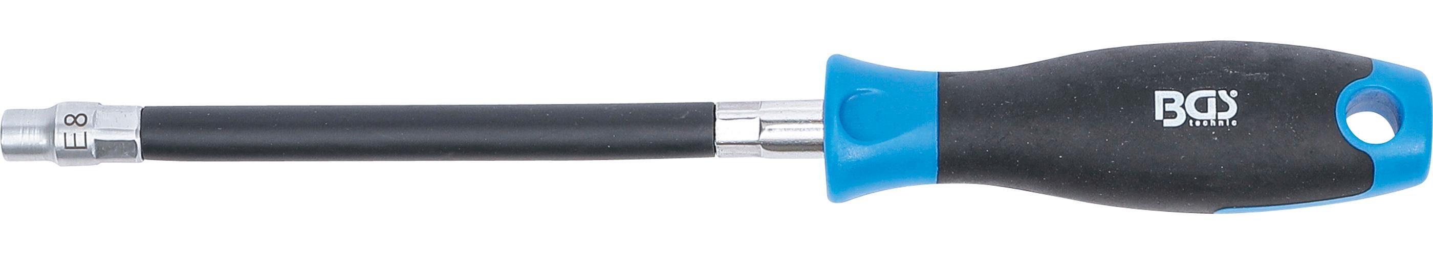 E-Profil mit Flexibler 150 E8, Rundgriff, technic Klingenlänge Steckschlüssel BGS Schraubendreher mm