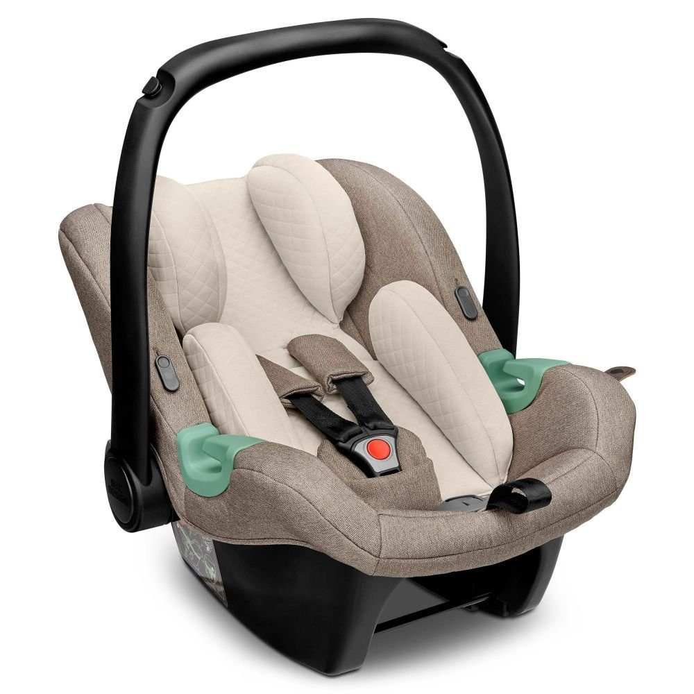 ABC Design Babyschale Tulip - Fashion Edition - Nature, bis: 13 kg, (3-tlg), Gruppe 0+ Baby Autositz - ab Geburt bis 13 kg