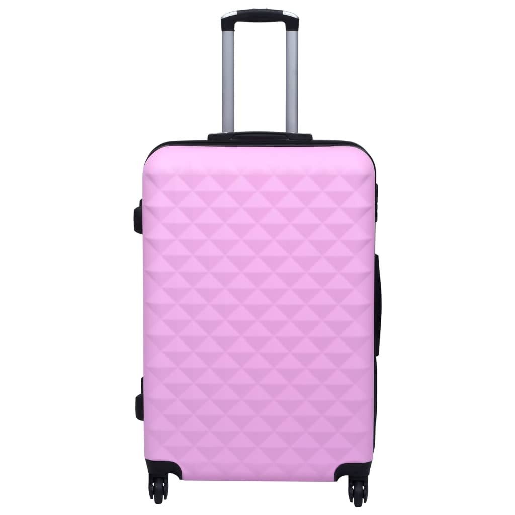 vidaXL Trolleyset Hartschalen-Trolley-Set 2 Stk. Rosa ABS, (1 tlg)