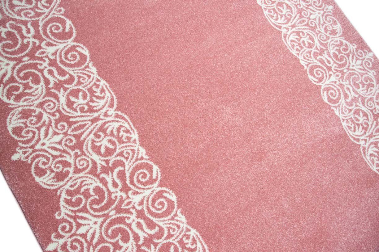 TeppichHome24 Teppich Designer Teppich mit Bordüre Pastellfarben Türkis Creme, rechteckig
