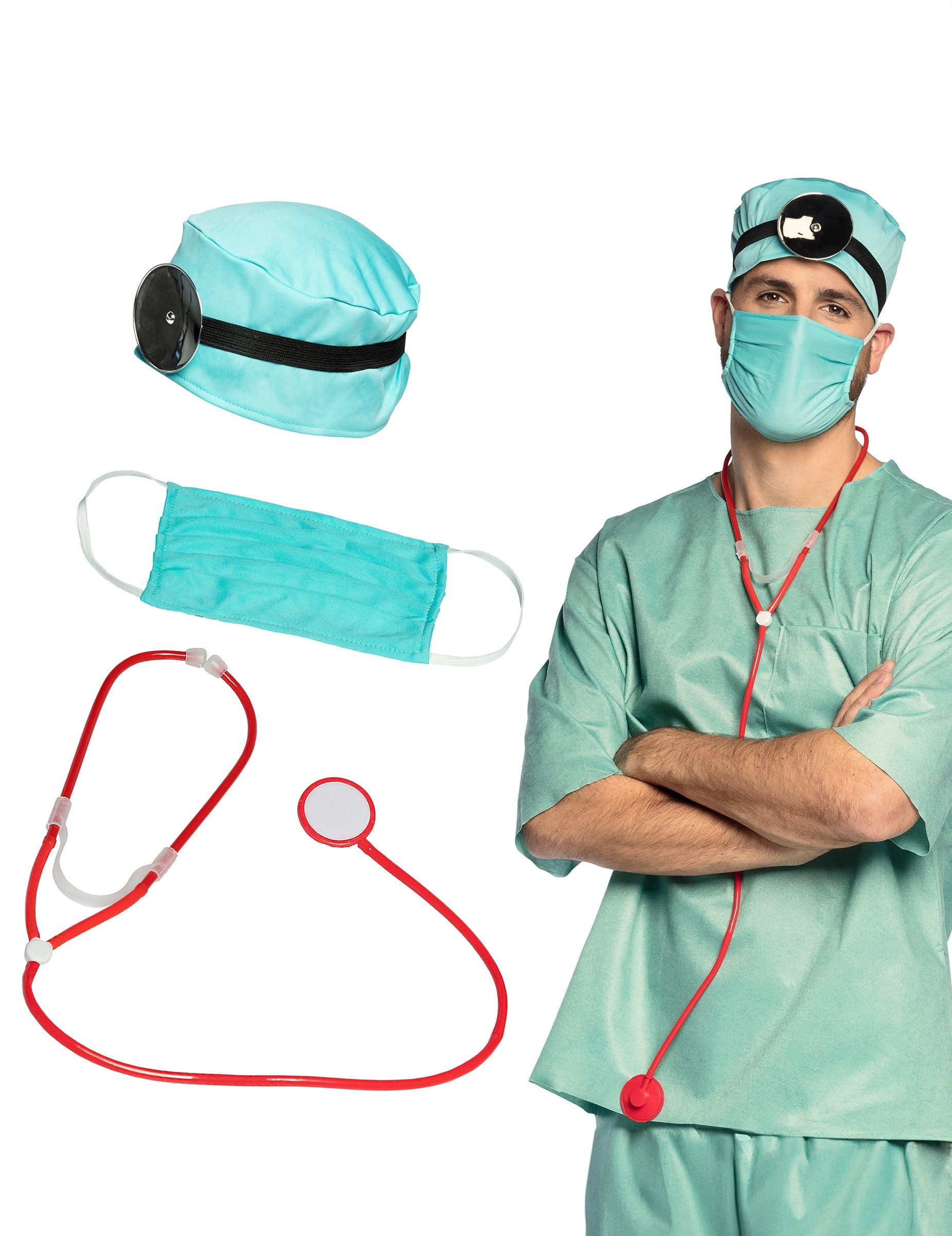 Boland Kostüm Arzt Doktor Zubehör Set für Erwachsene