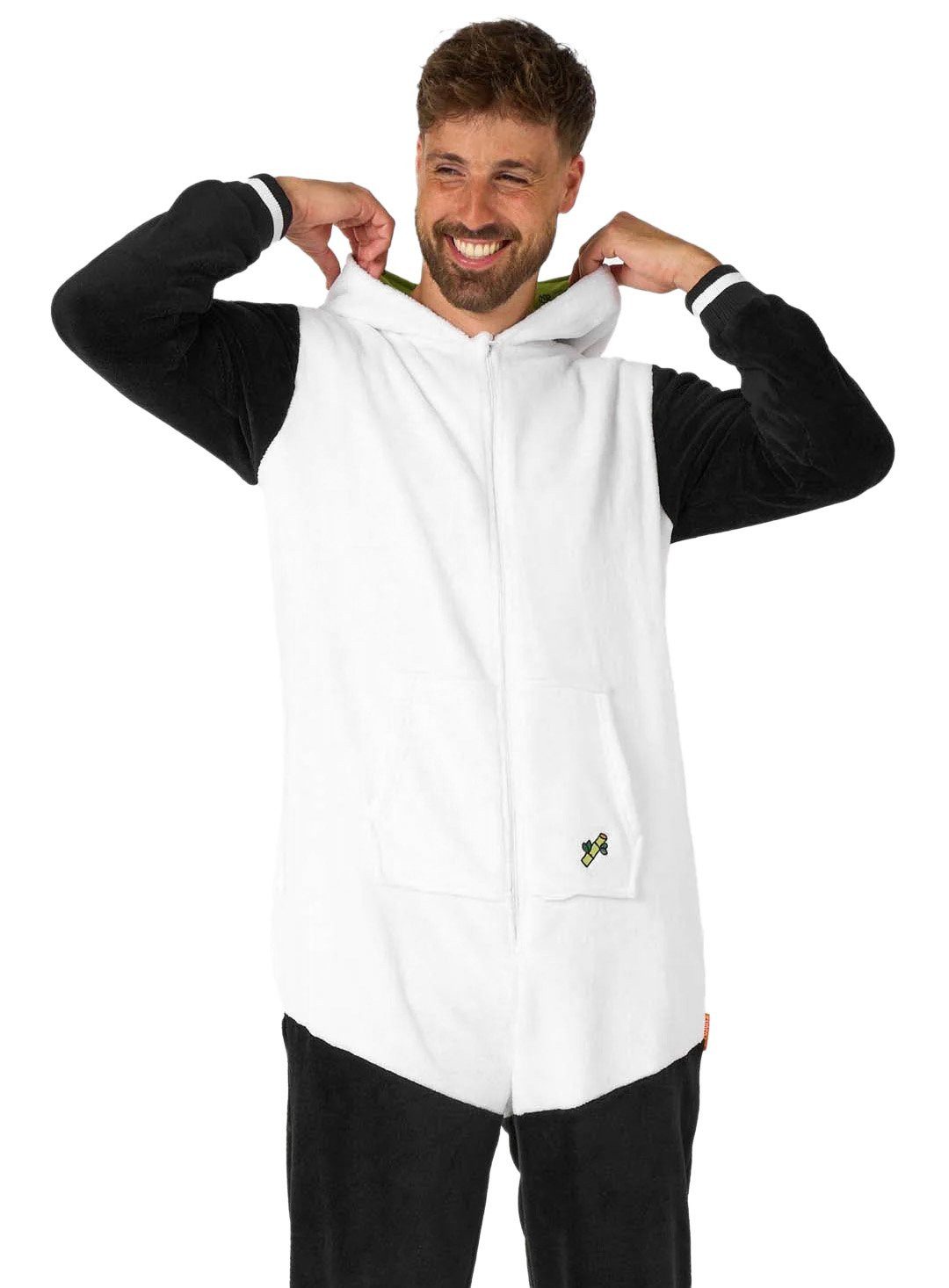 Opposuits Kostüm Panda Onesie, Der Overall beweist: jedes Tier eignet sich zum Kuscheln!