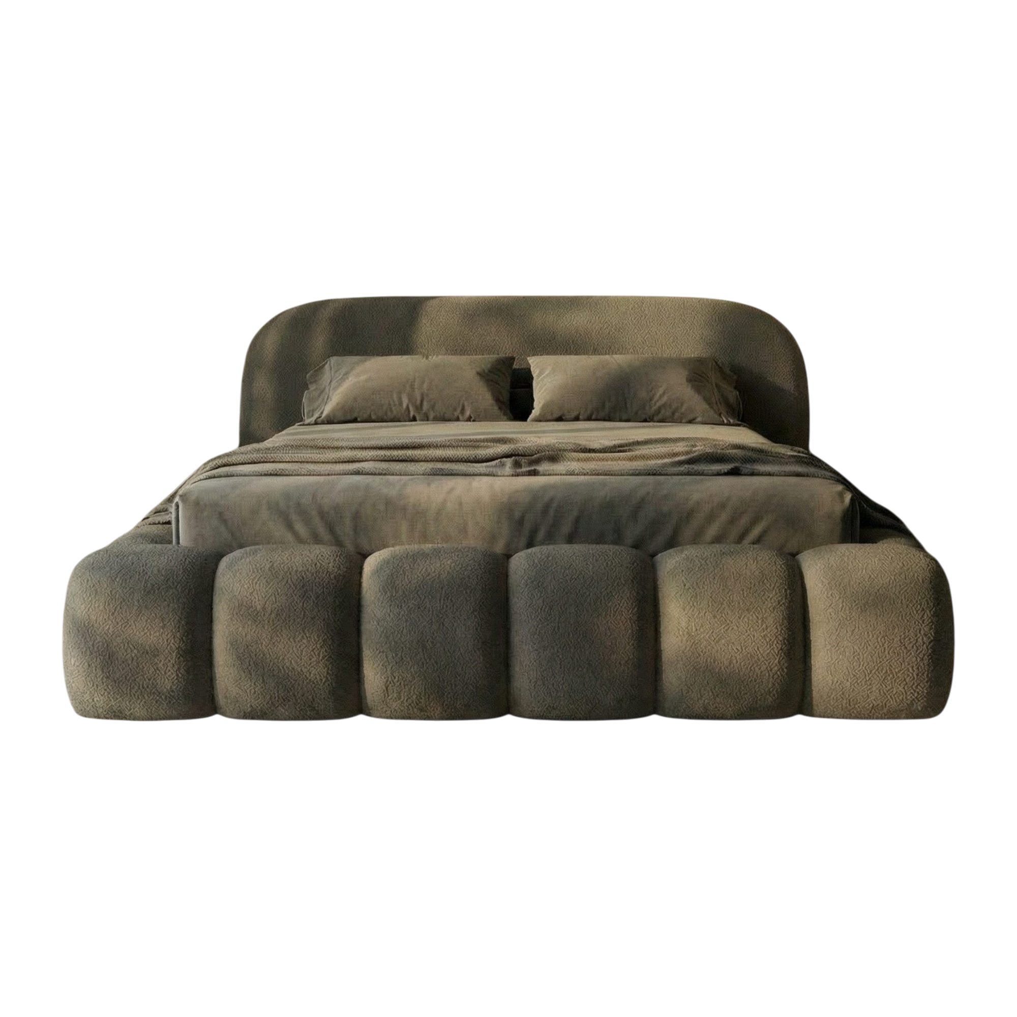 thematys Polsterbett mit Bettkasten, CLOUD 140x200 160x200 180x200 200x200cm (Kopfteil im Oversize-Look und Stauraum – weich, modern und pflegeleicht), Inklusiv – Bild 4 von 5