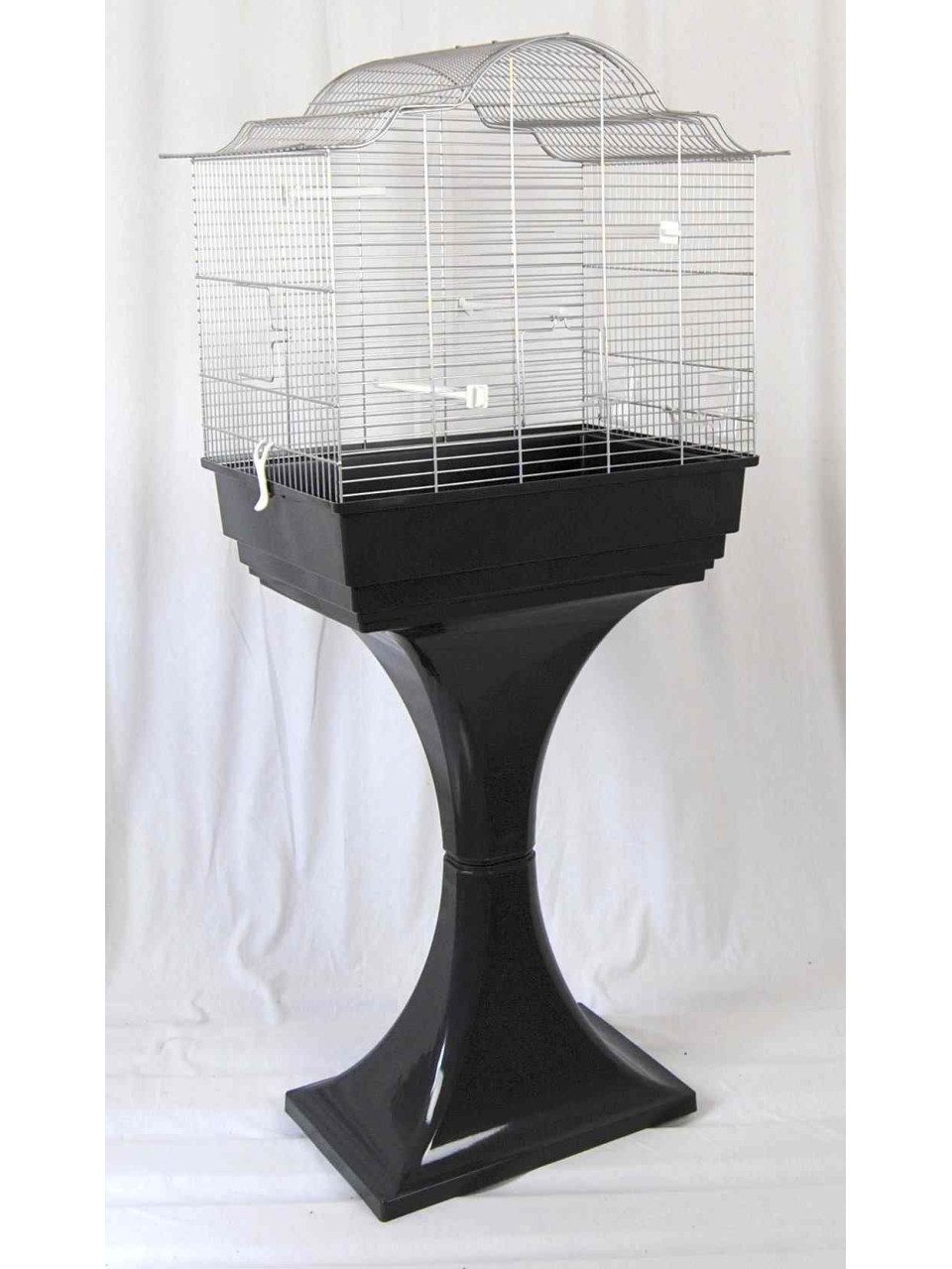 Vogelkäfig Ollesch Vogelheim Sophia chrom anthrazit mit