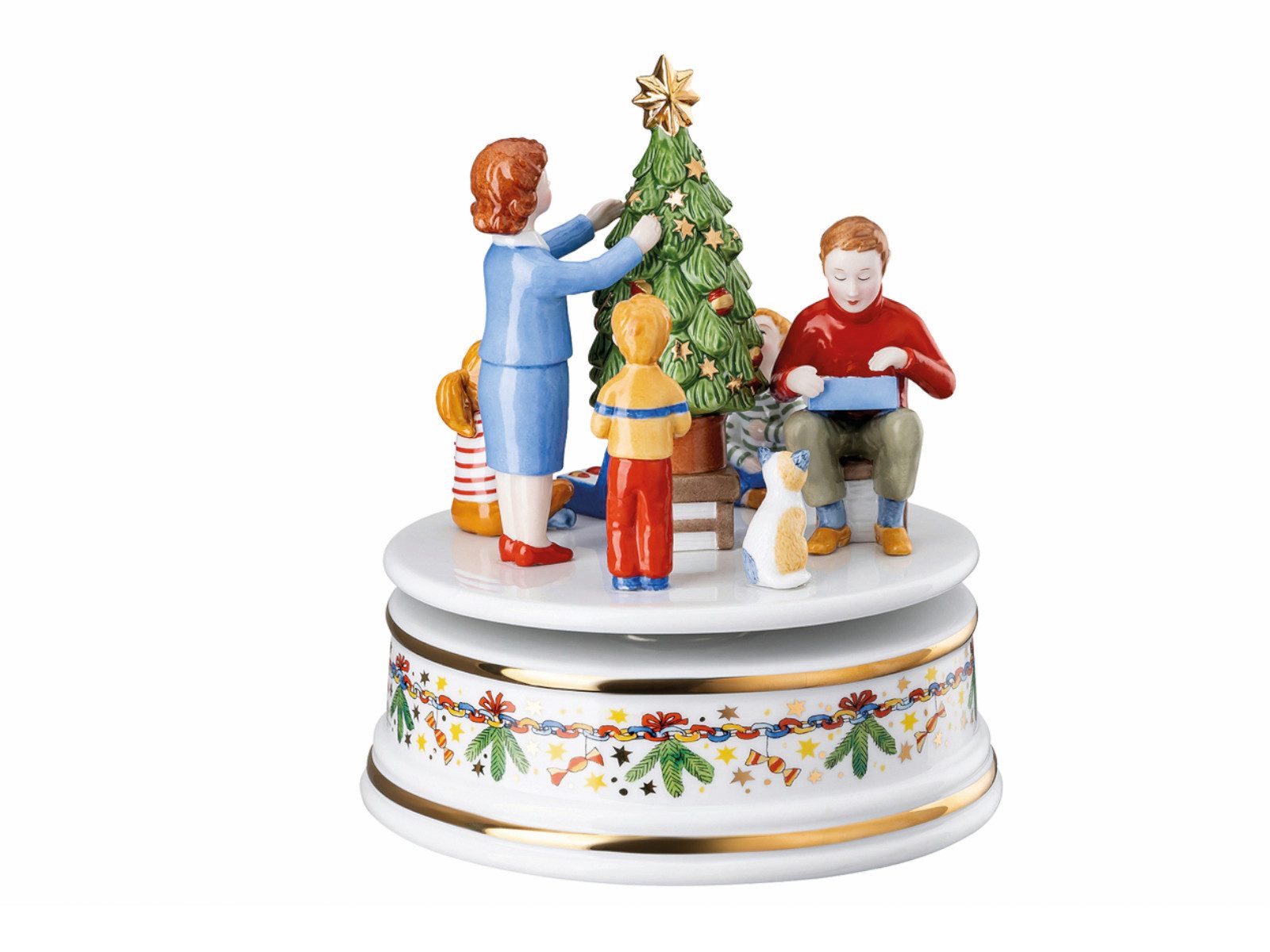 Weihnachtsfigur Sammelkollektion 2024 Weihnachtsleuchten Spieluhr groß