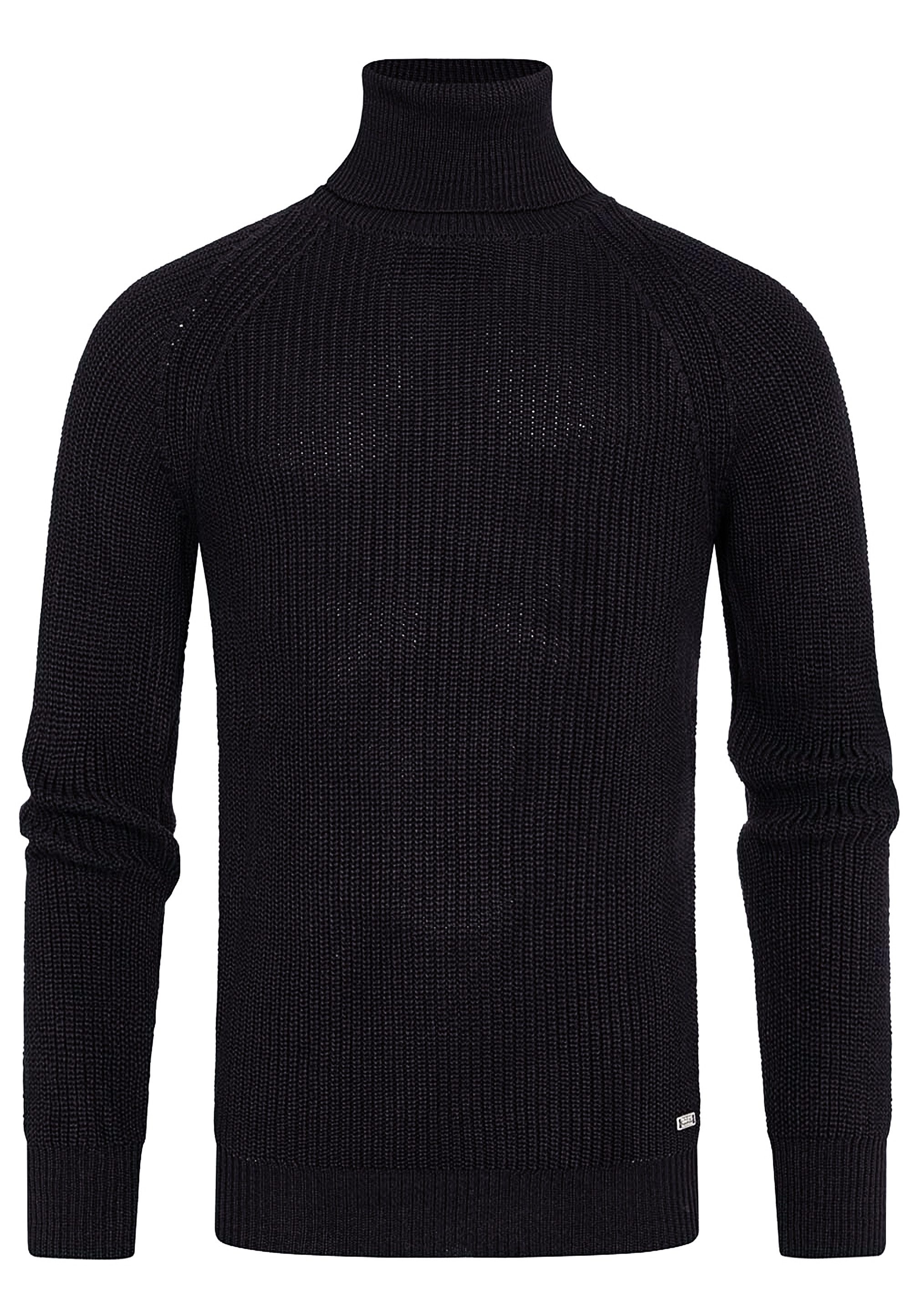 R-NEAL Rollkragenpullover Rollkragen Business Pullover Freizeit Grob-Strick Pulli Einfarbig