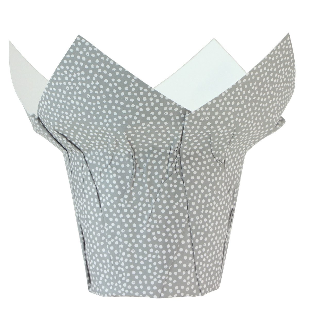 Viana Packpapier Dekorativer Papier-Übertopf gepunktet 7cm x 14cm 12er-Set, 12 Stück