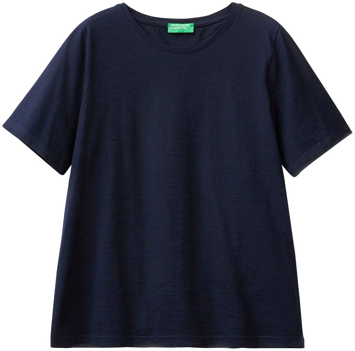 Basic-Optik in cleaner United Colors marine of T-Shirt Benetton