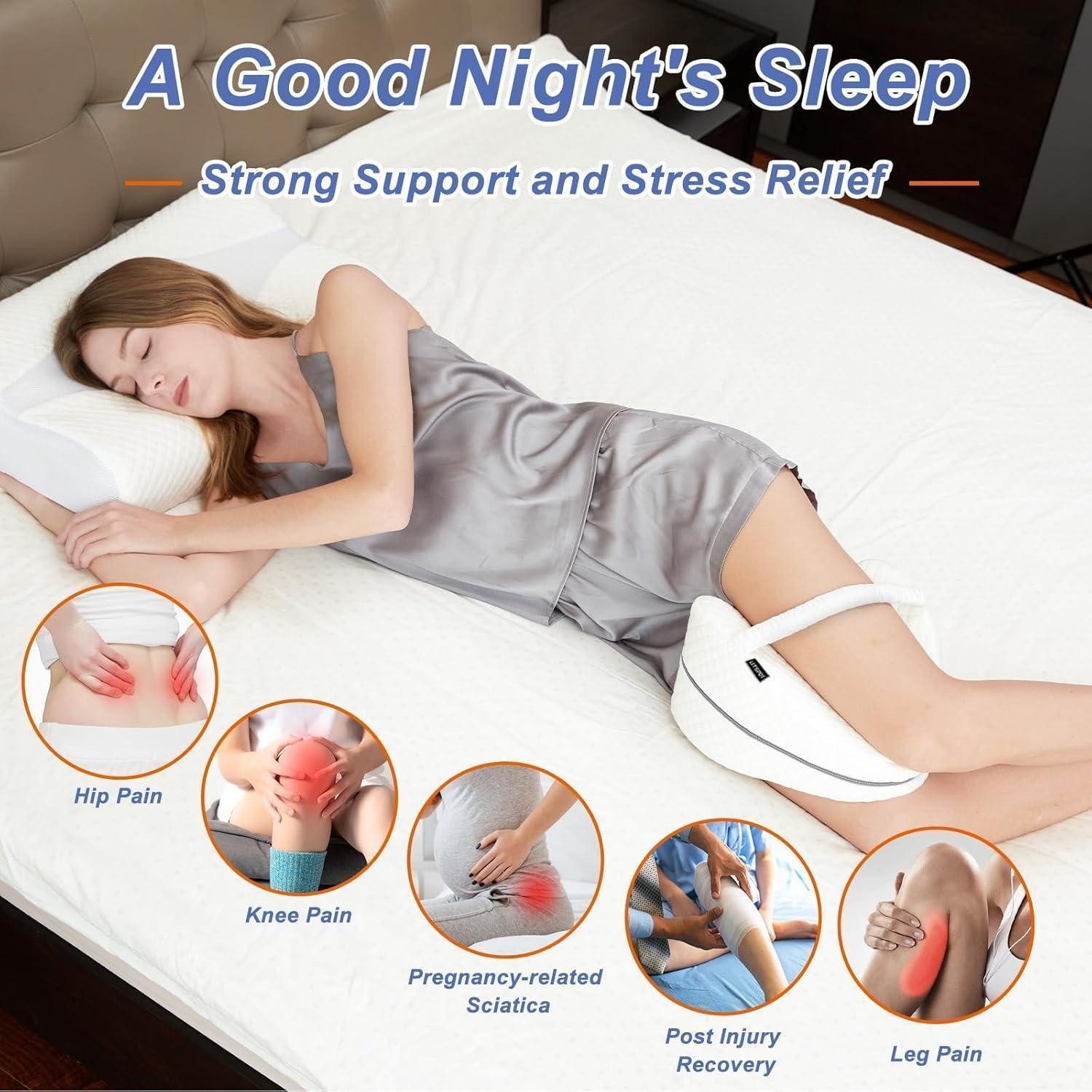LuxusKollektion Seitenschläferkissen Ergonomisches Memory Foam Kniekissen für Seitenschläfer – Bild 4 von 5