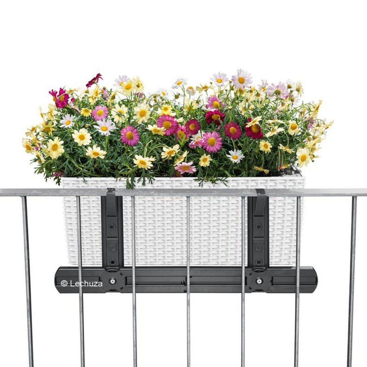 Lechuza® Balkonkasten Balconera Cottage 80 graphitschwarz – Bild 5 von 5