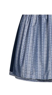 Nübler Dirndl Damen Dirndl midi im Landhausstil, Rocklänge 70cm (Dirndl Set midi JACKY, 2-tlg., Dirndl Kleid mit Schürze) Moderne Tracht im bayerischen Stil - Trachtenmode Damen