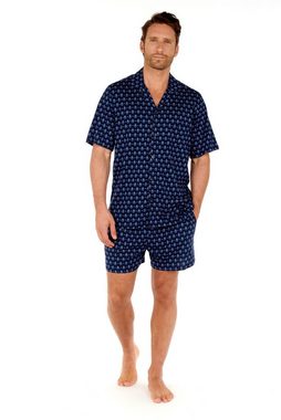 Hom Pyjama HOM Frioul Short Pyjama navy print (Set)