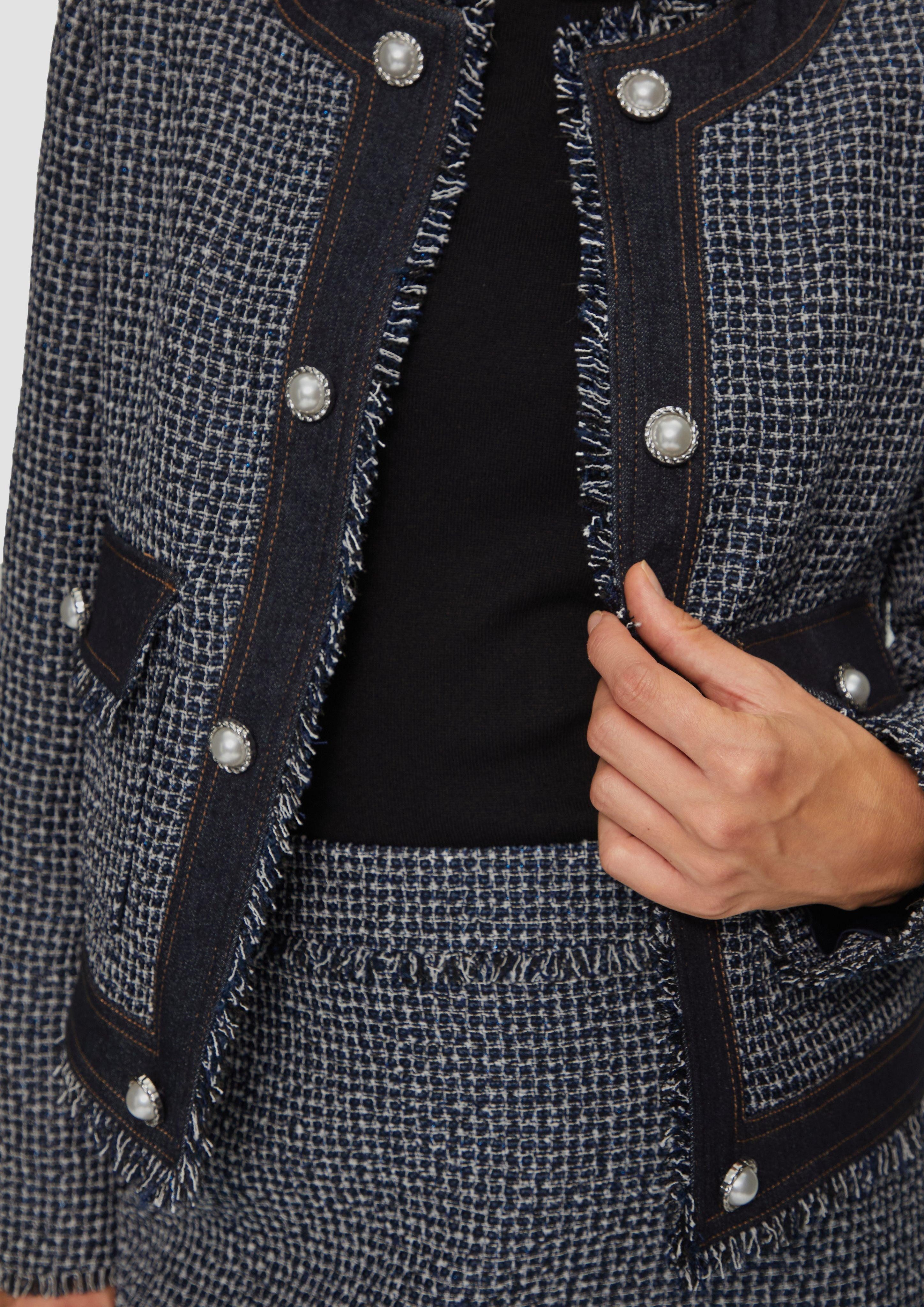 s.Oliver BLACK LABEL Funktionsjacke Boucléjacke in günstig online kaufen