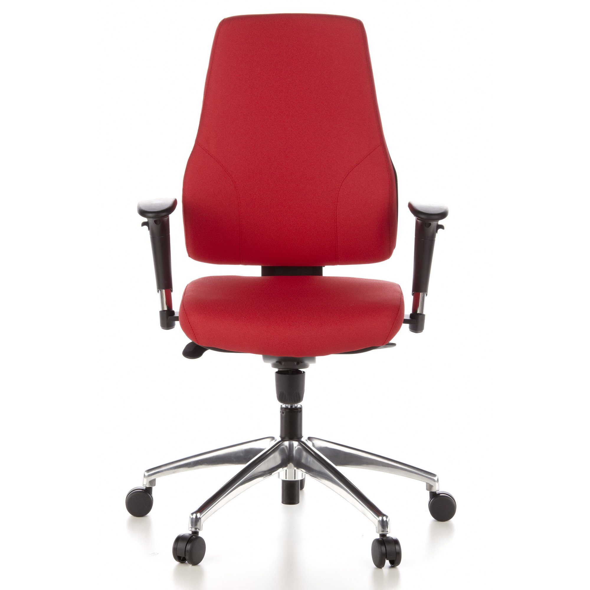 hjh OFFICE Drehstuhl Profi Bürostuhl PRO-TEC 200 Stoff (1 St), Schreibtischstuhl ergonomisch Rot