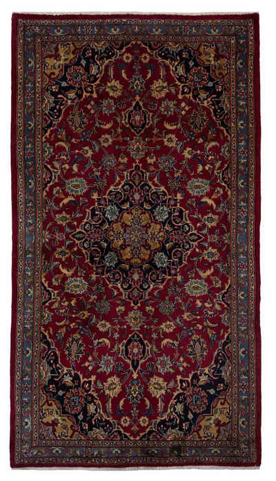 Orientteppich Perserteppich Kashmar 210 x 115 cm, Borento, rechteckig, Handgeknüpft