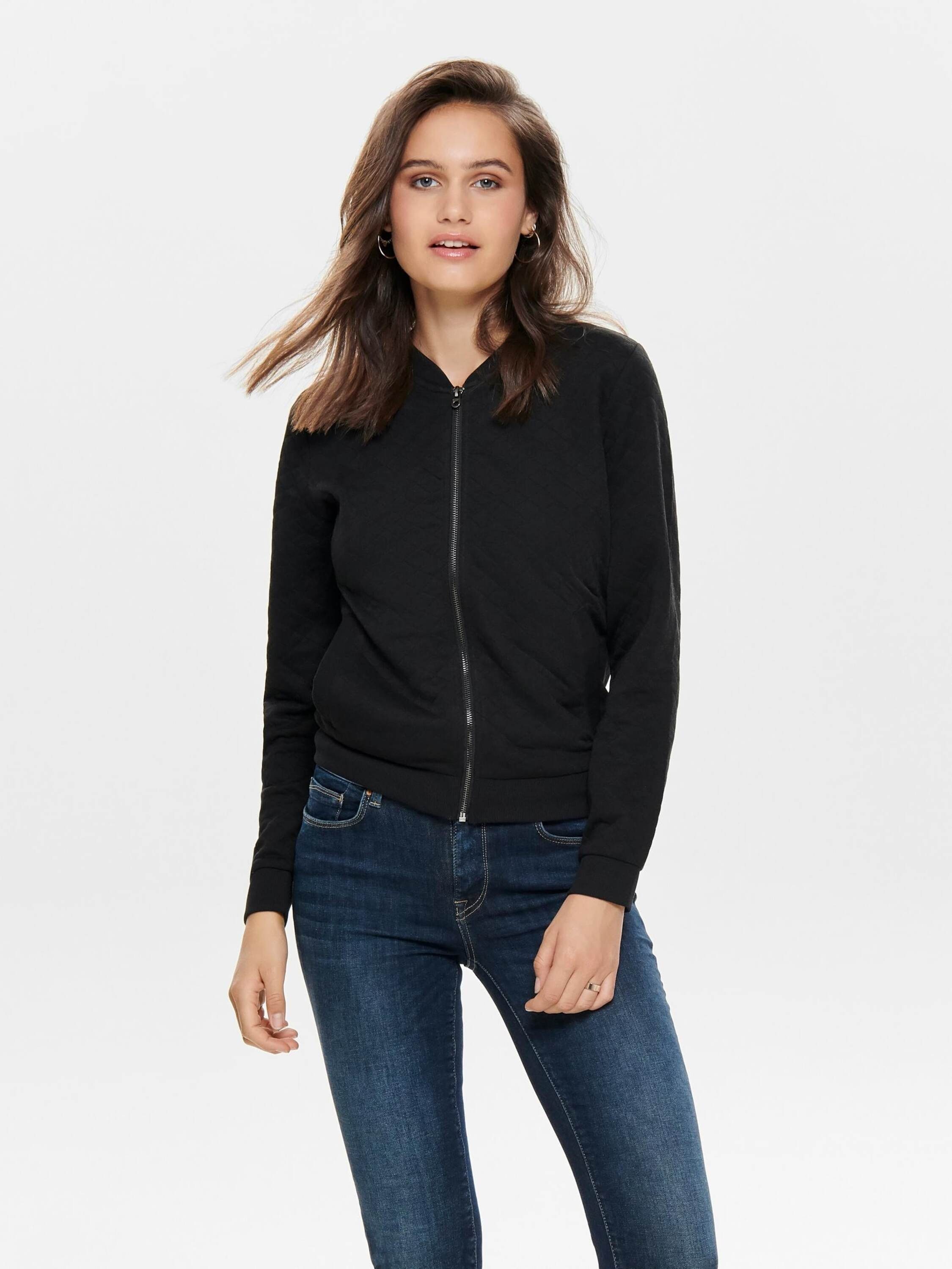 ONLY Sweatjacke Joyce (1-tlg) Plain/ohne Details